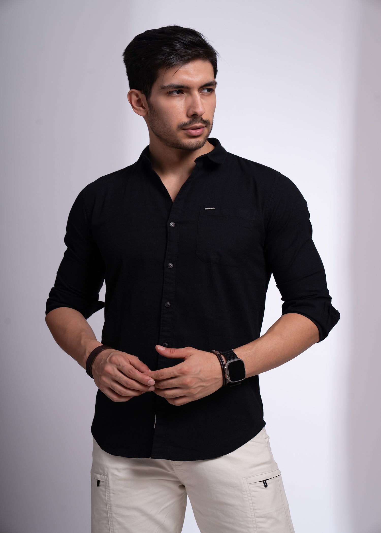 Turpin Solid Full Sleeve Shirt