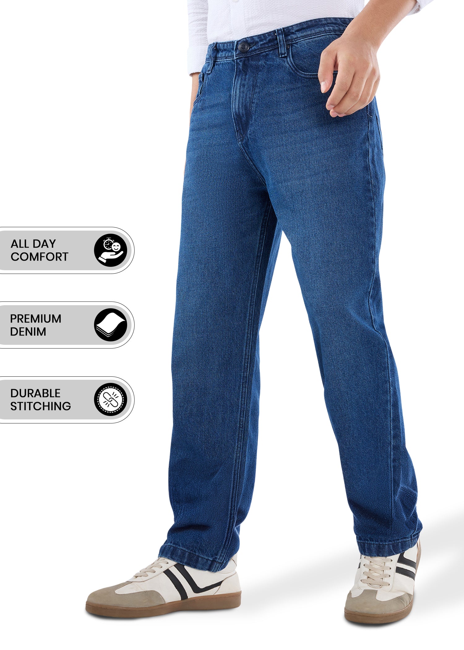 Tony A Cotton Baggy Denim Jeans