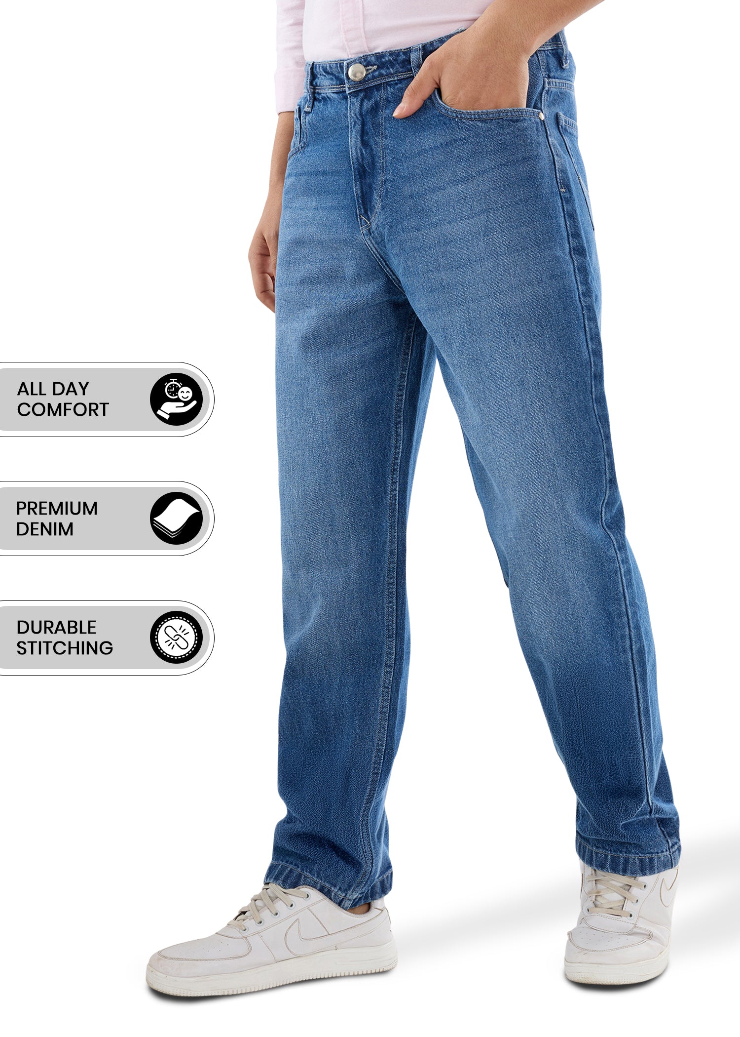 Tony B Cotton Baggy Denim Jeans