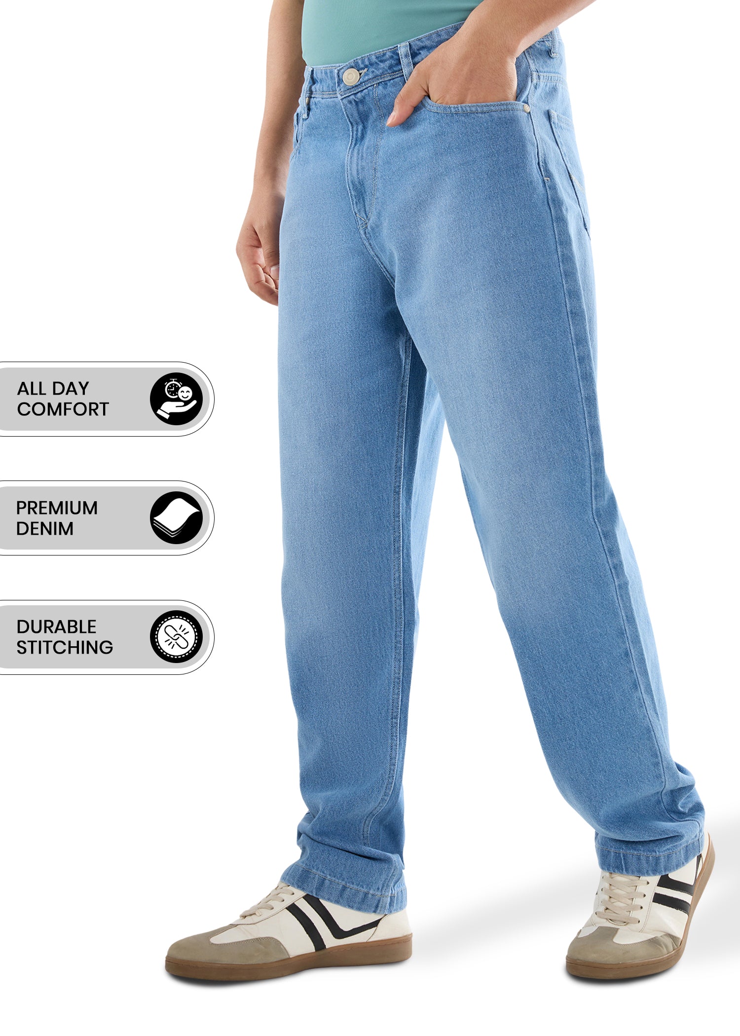 Tony C Cotton Baggy Denim Jeans