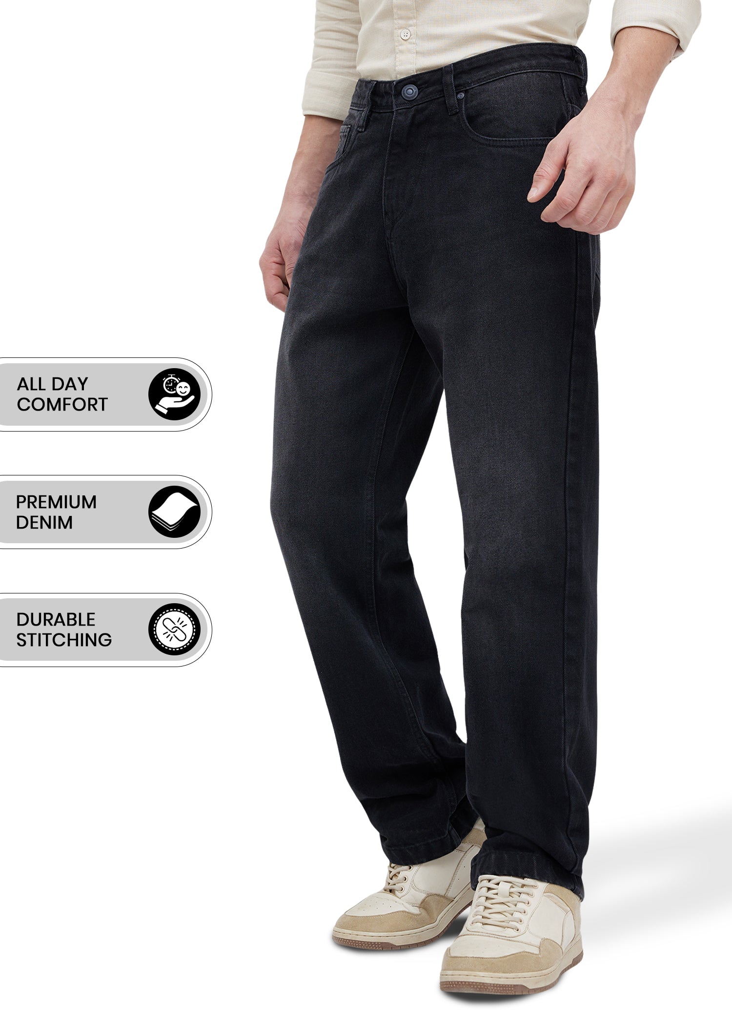 Tony E Cotton Baggy Denim Jeans