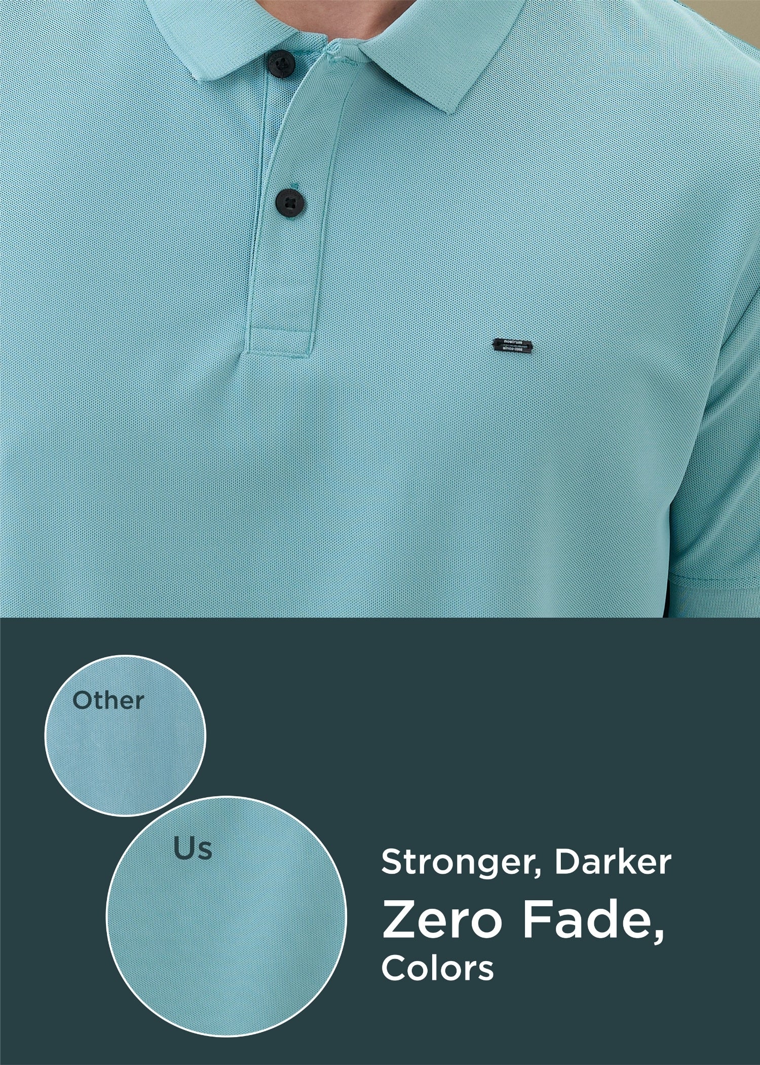 Cherry Half Sleeve T-shirt: Aqua