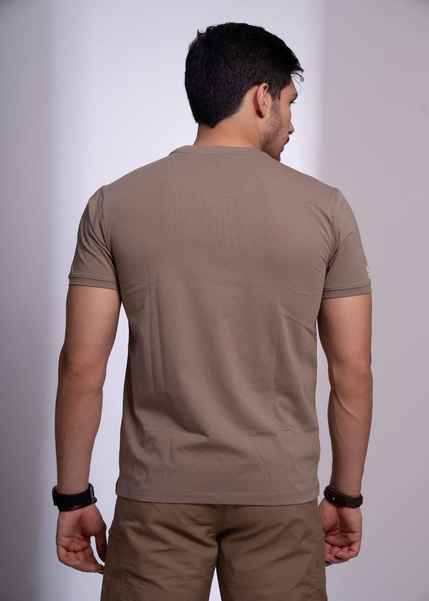 Printed Round Neck T-Shirt for Men | Casual Half Sleeve Tee