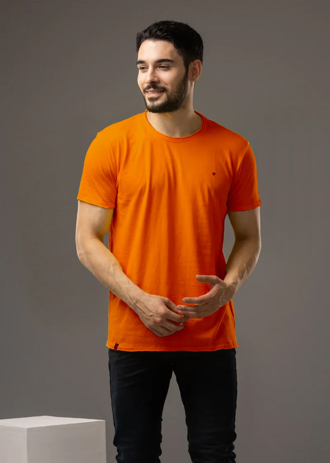 Raw Solid Half Sleeve T-Shirt for Men |Everyday Essential
