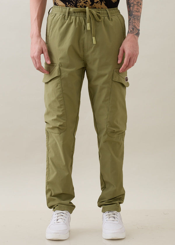 Deswark Polycotton Drawstring Cargo : Light Olive