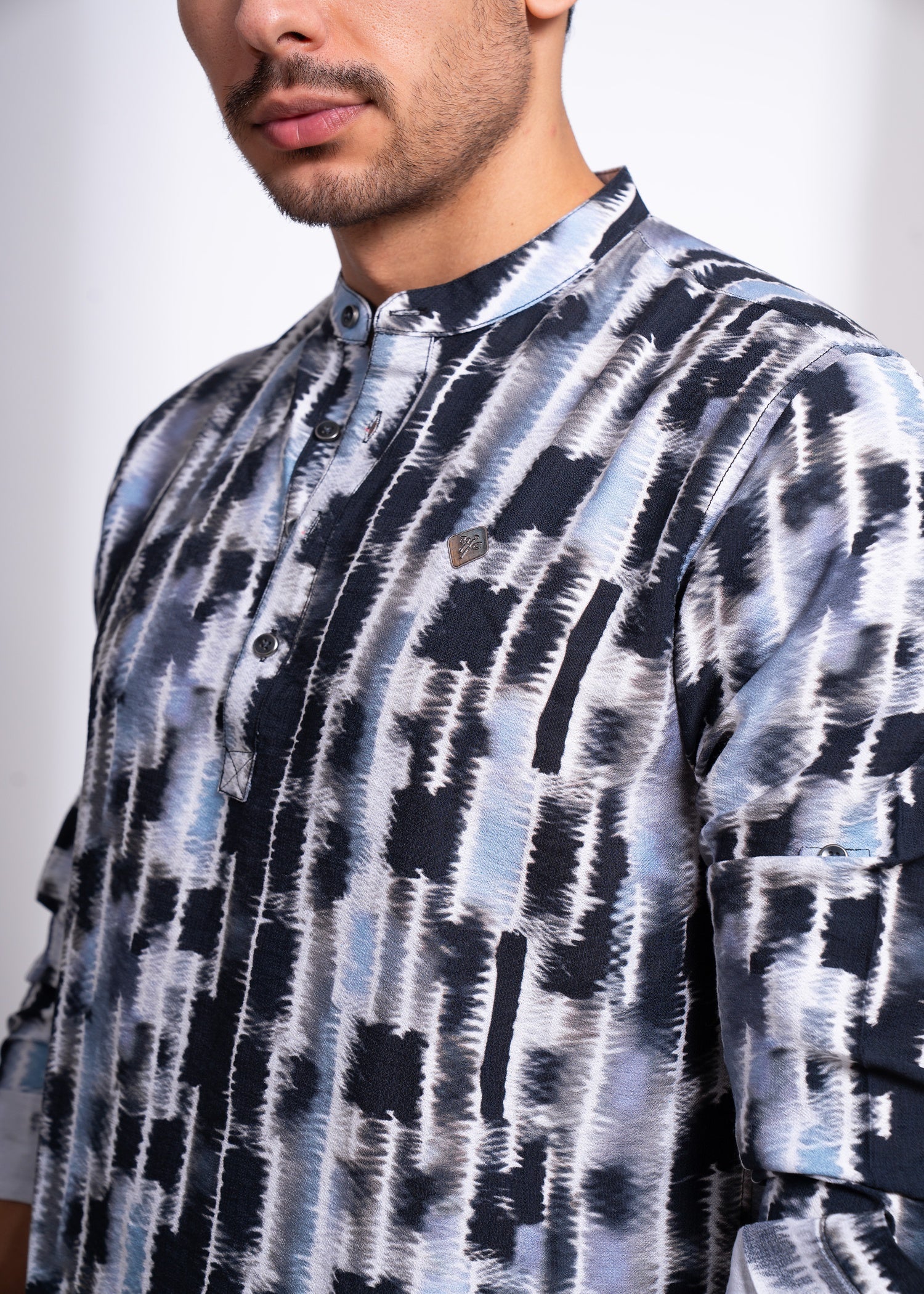 Trendy Printed Kurta for Men | Casual & Stylish Long Sleeve Wear