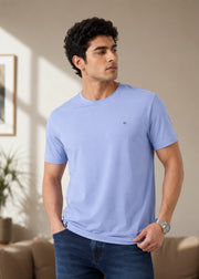 Arch Solid Half Sleeve T-Shirt: Light Blue