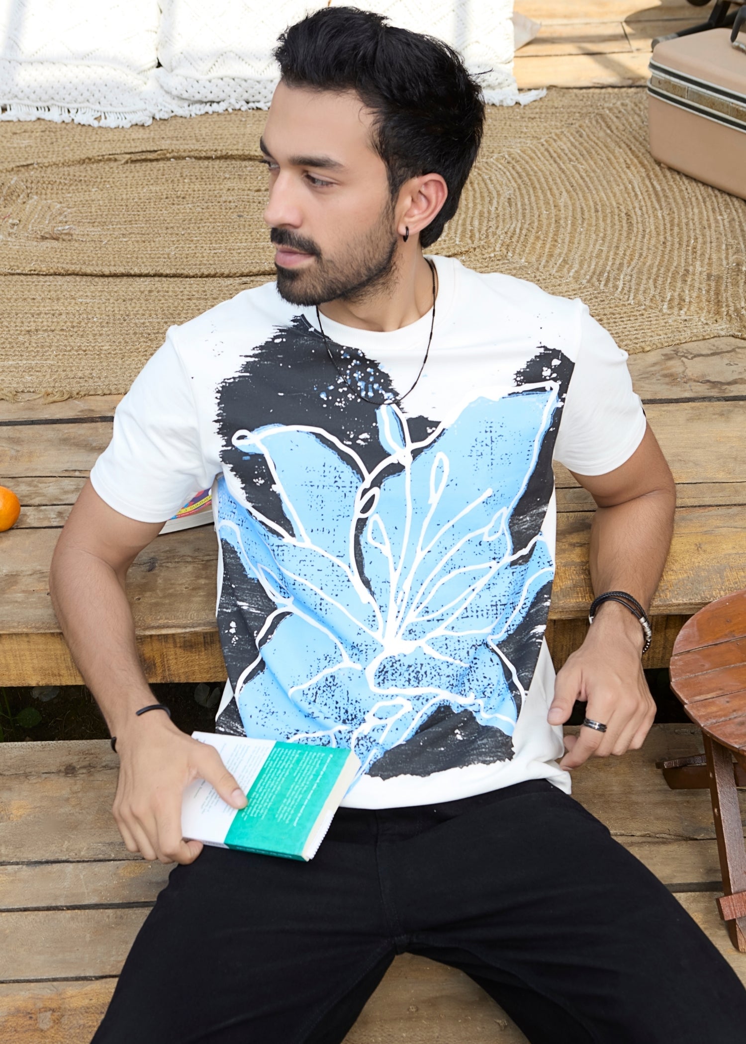 Blooming Printed Casual T-Shirt
