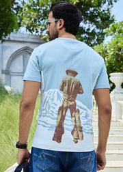 Cowboy Printed Half Sleeve T-Shirt