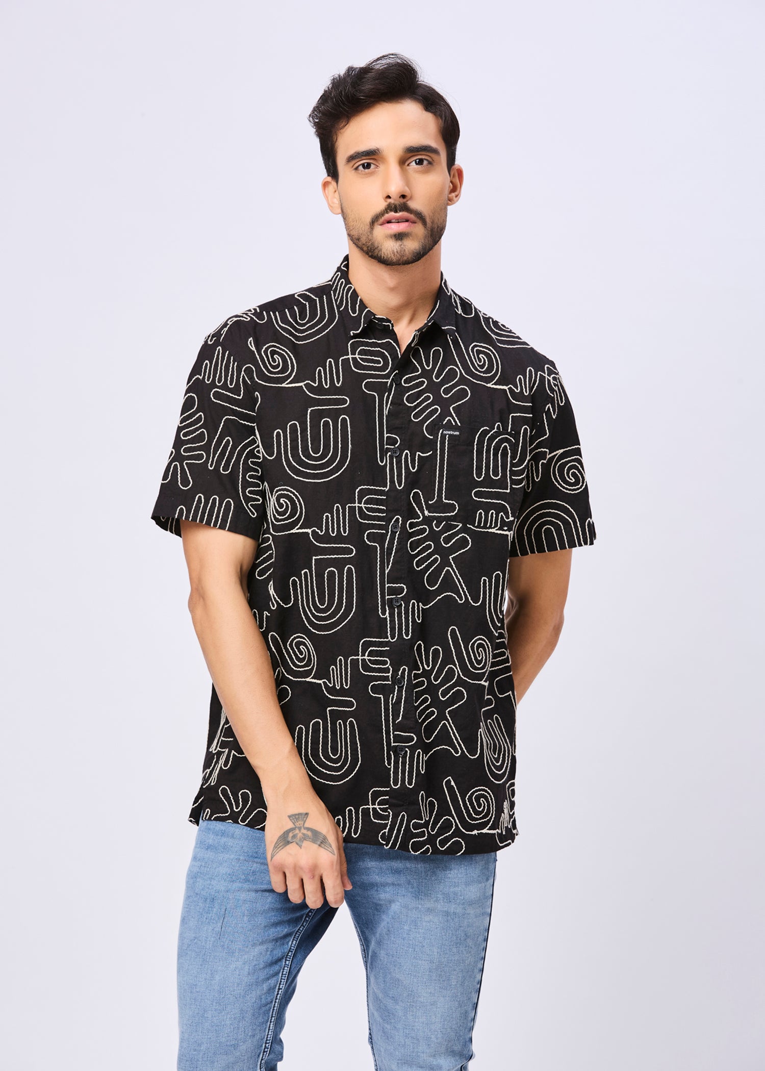 Anderson Embroidered Half Sleeve Shirt
