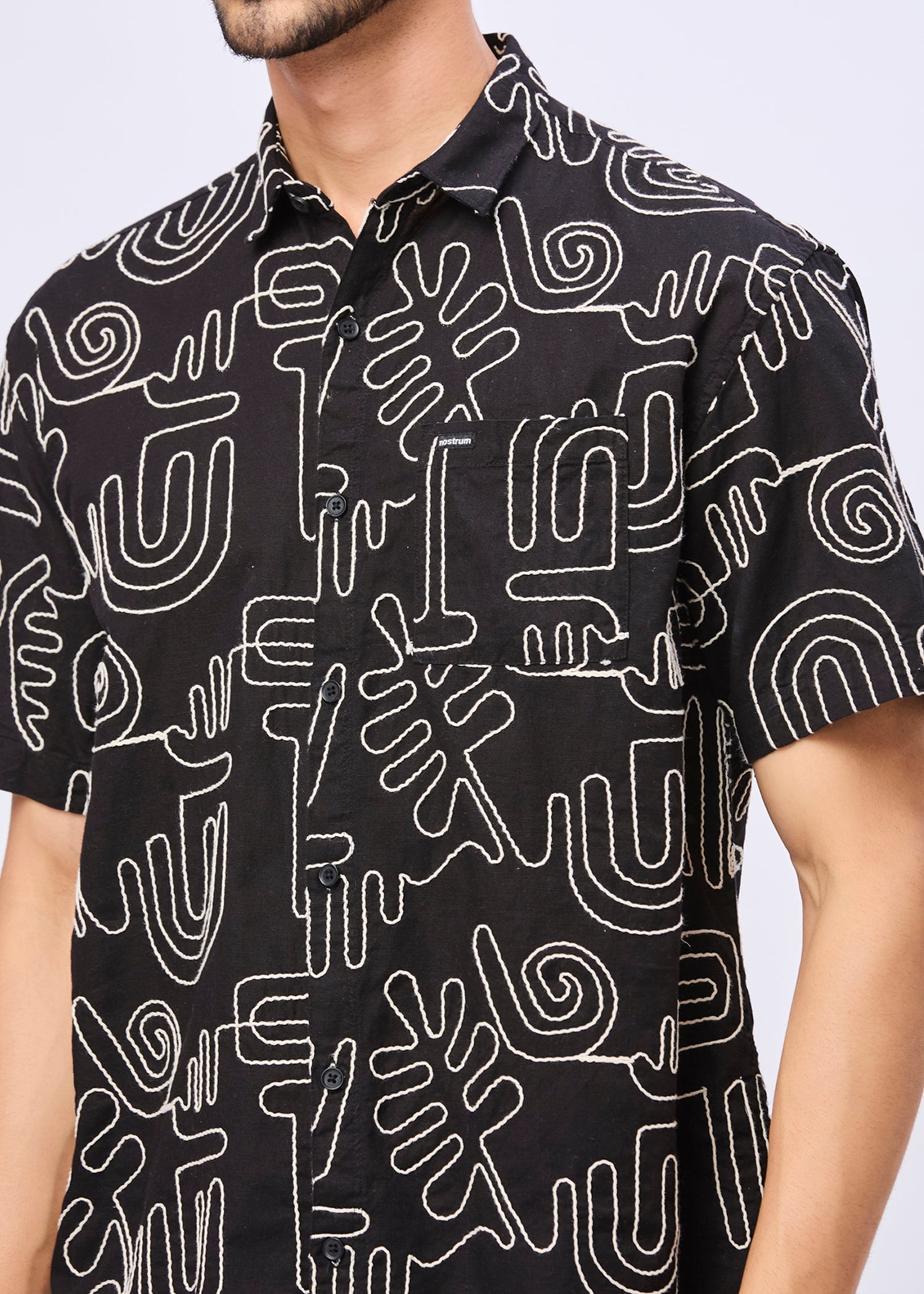 Anderson Embroidered Half Sleeve Shirt