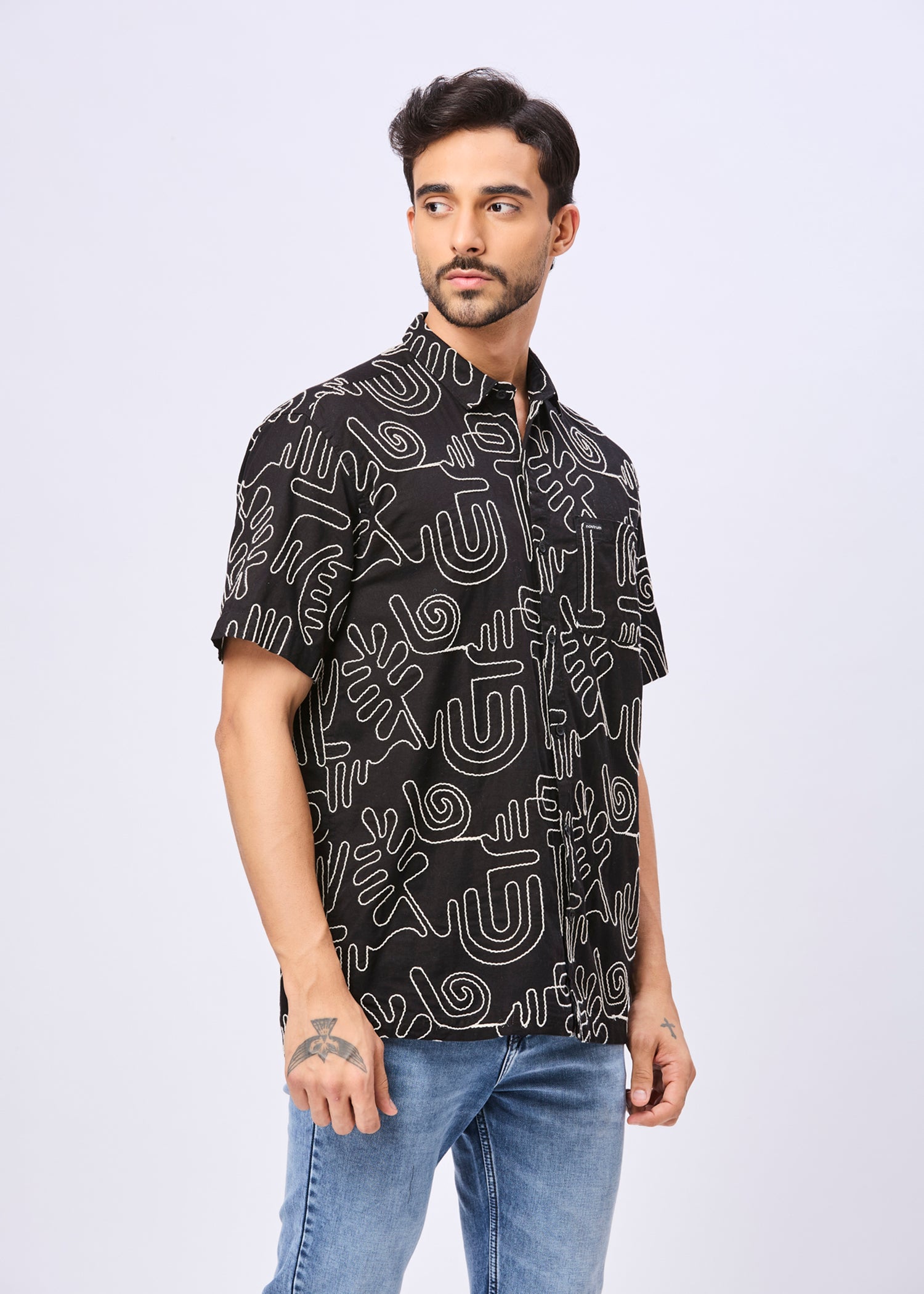 Anderson Embroidered Half Sleeve Shirt
