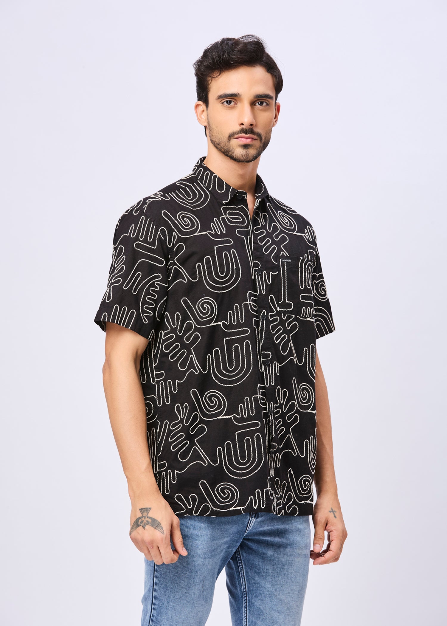 Anderson Embroidered Half Sleeve Shirt