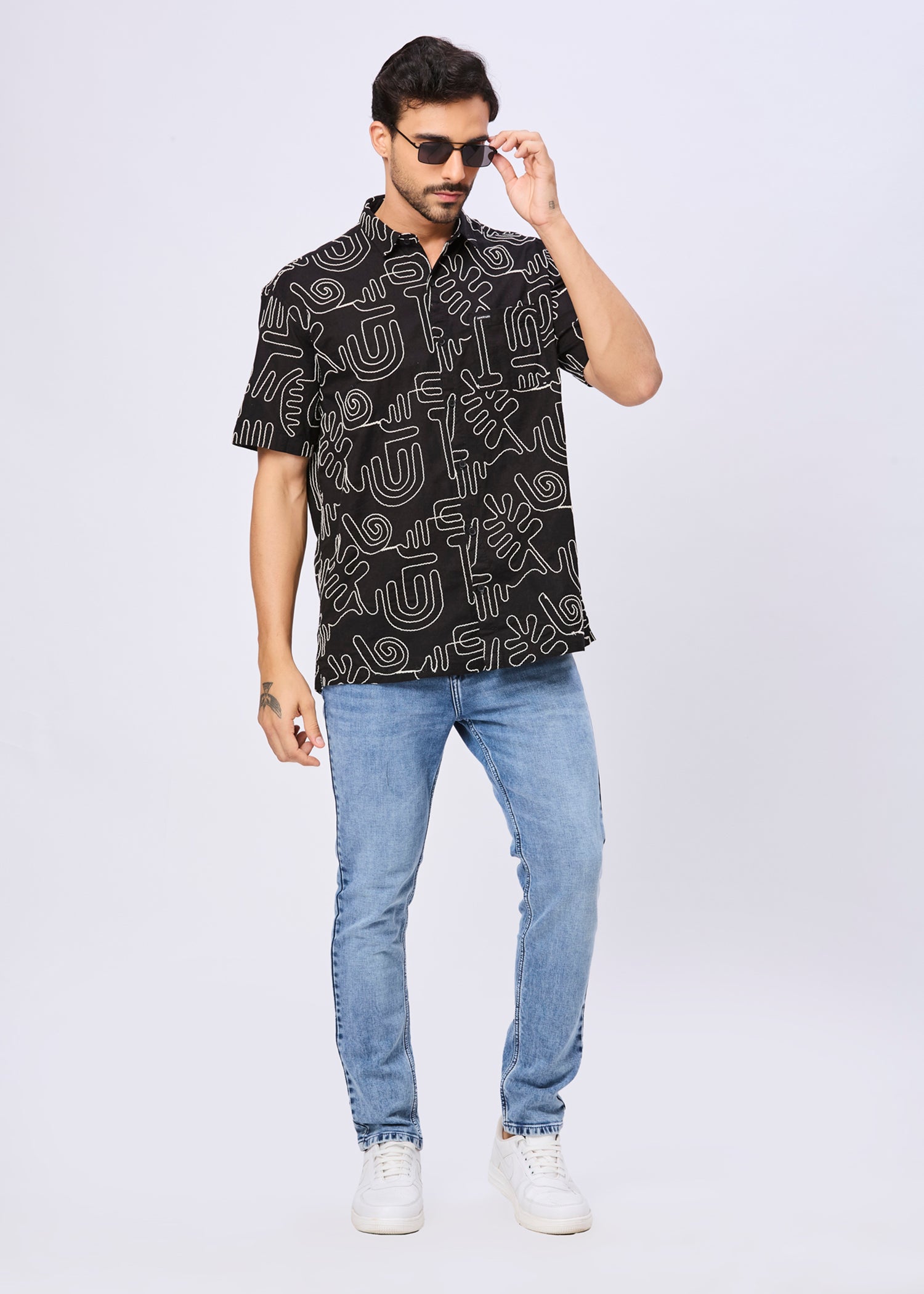Anderson Embroidered Half Sleeve Shirt
