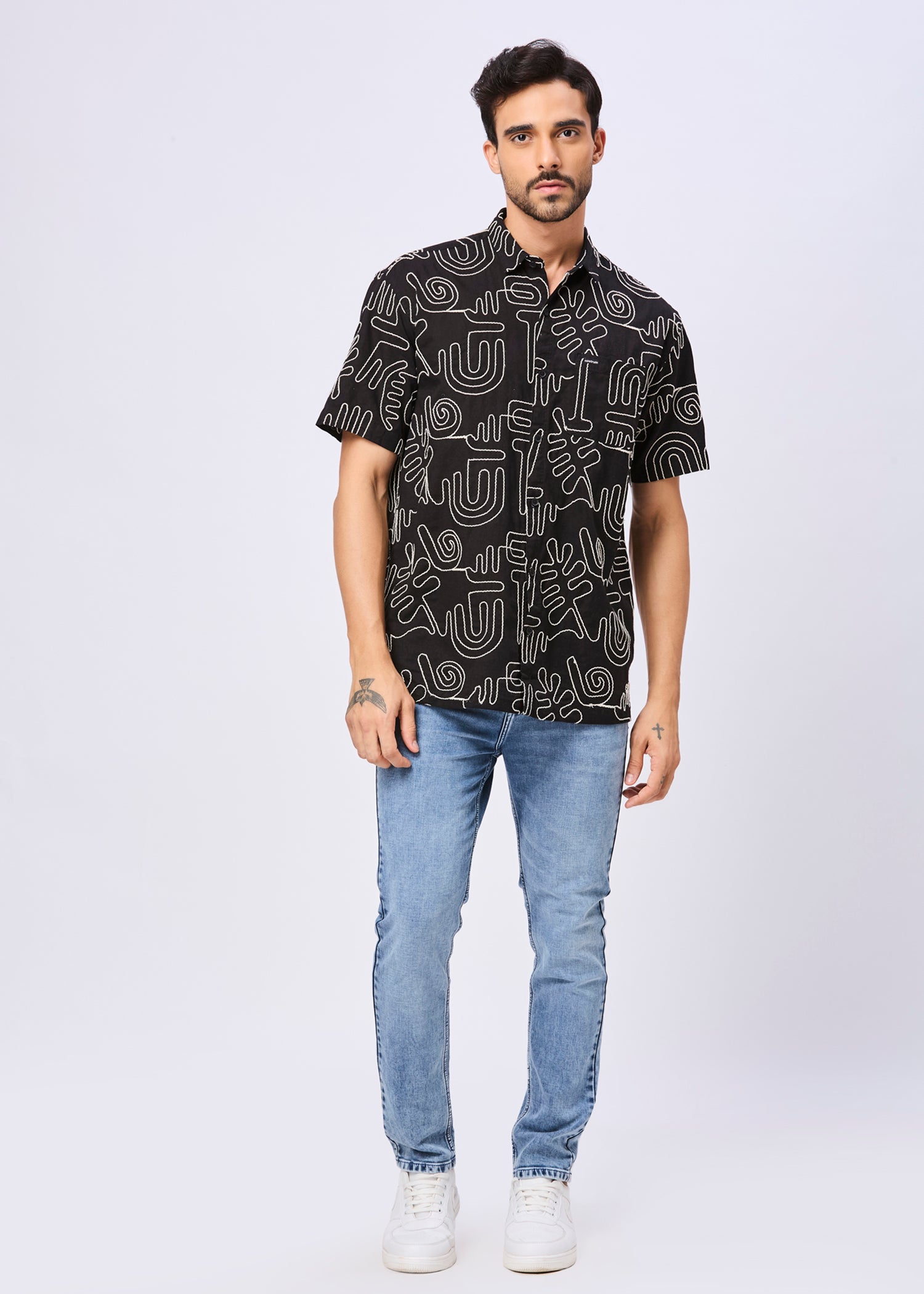 Anderson Embroidered Half Sleeve Shirt
