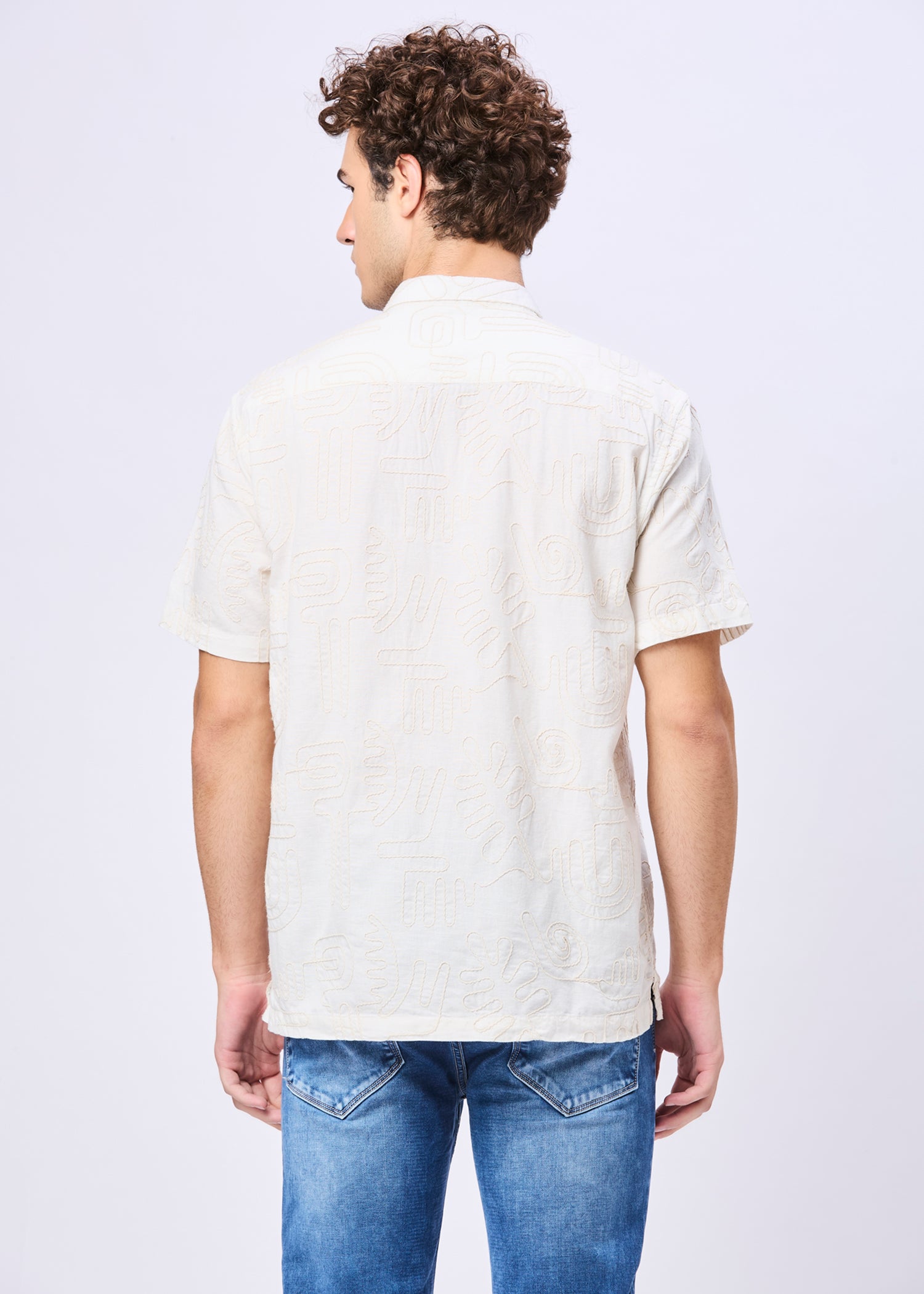 Anderson Embroidered Half Sleeve Shirt