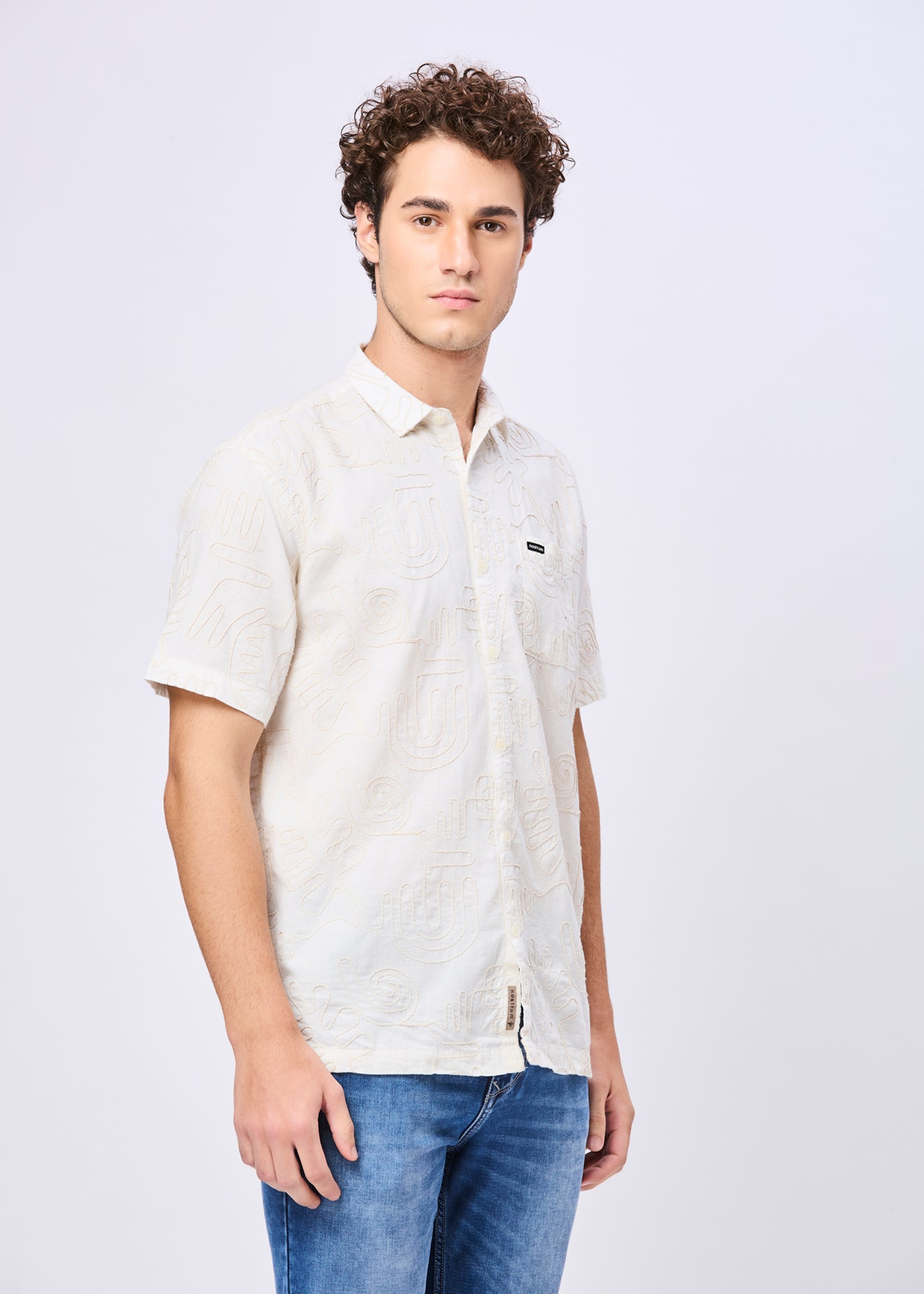 Anderson Embroidered Half Sleeve Shirt