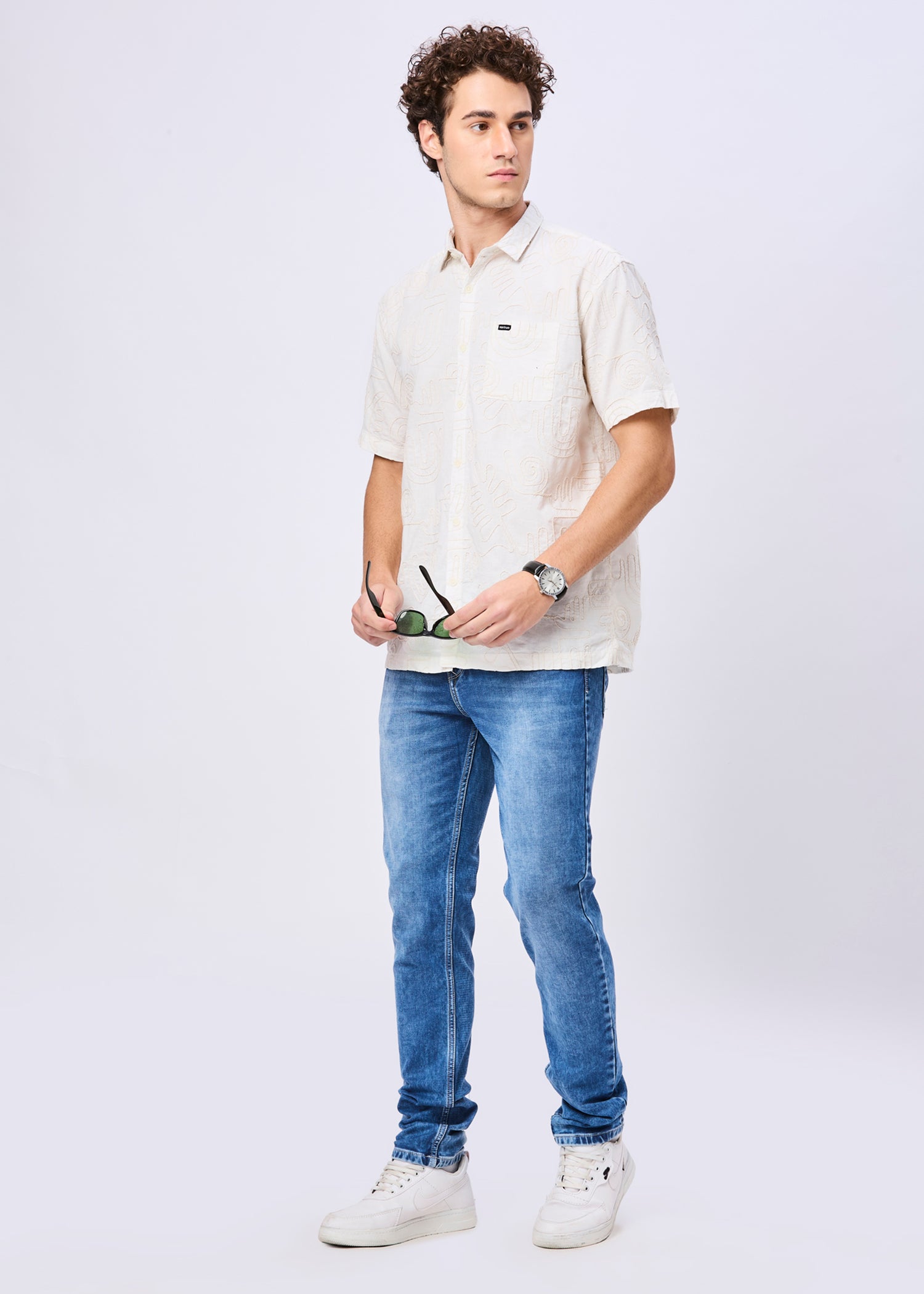 Anderson Embroidered Half Sleeve Shirt