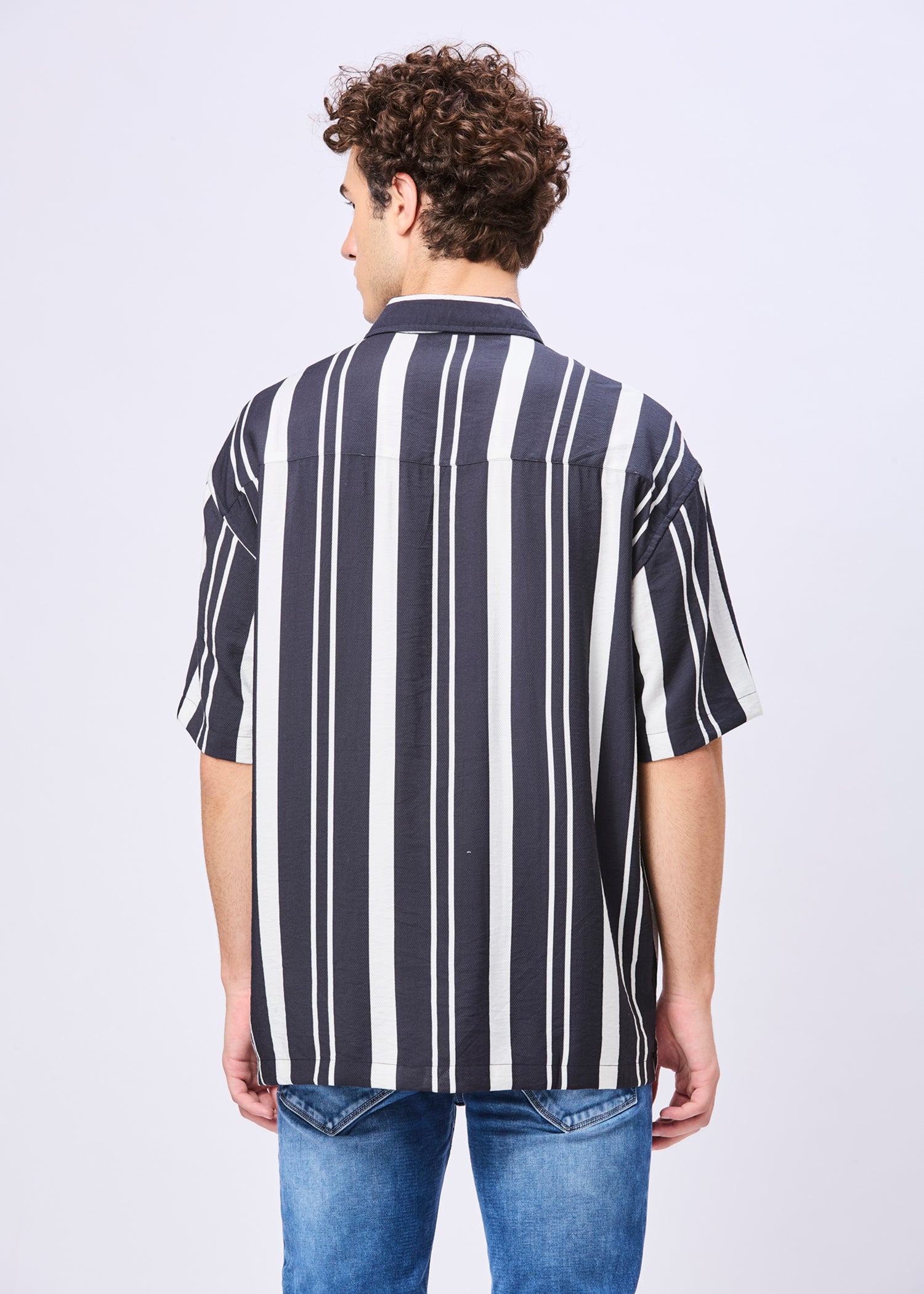 Bechtol Striped Oversized Shirt