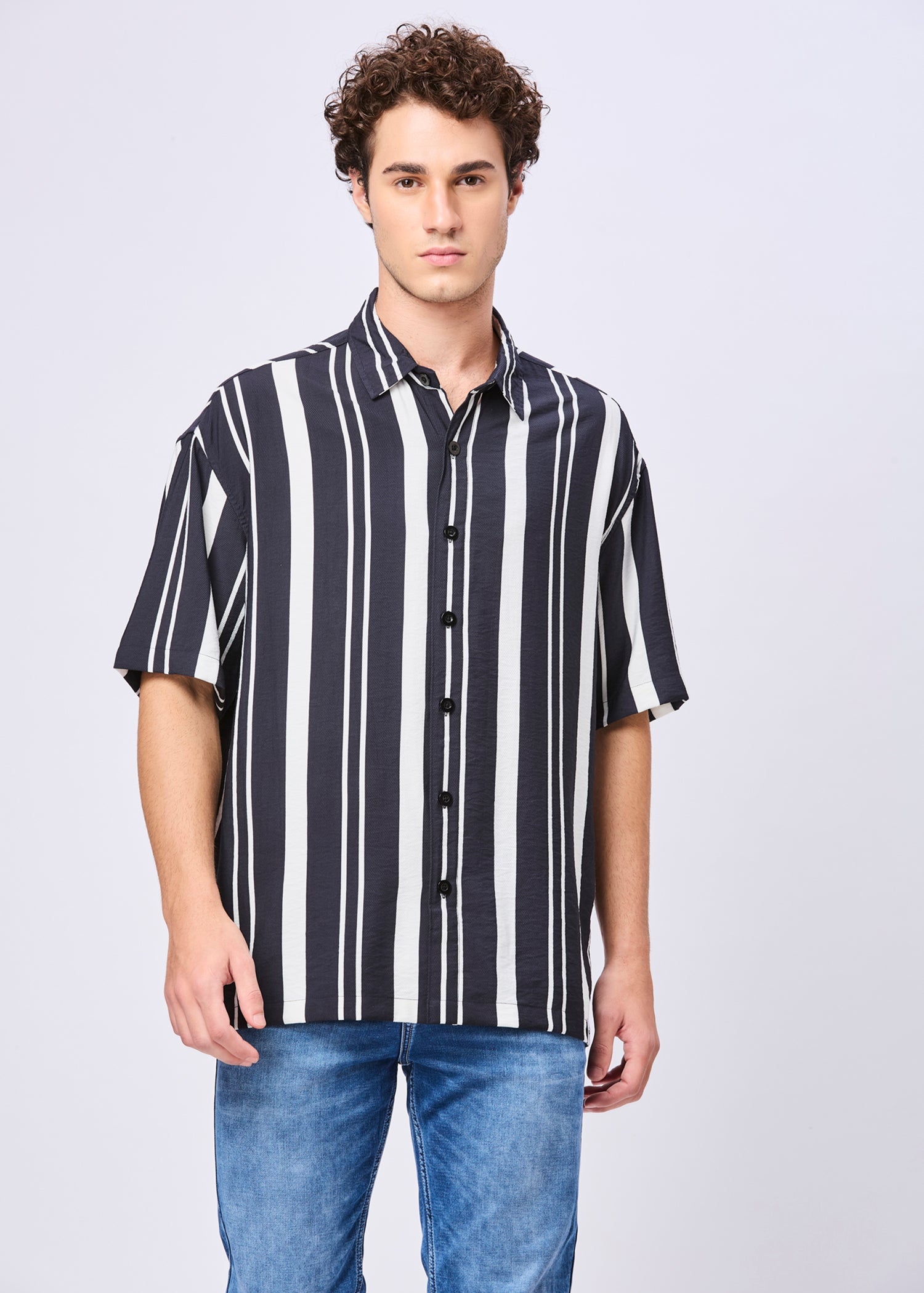Bechtol Striped Oversized Shirt