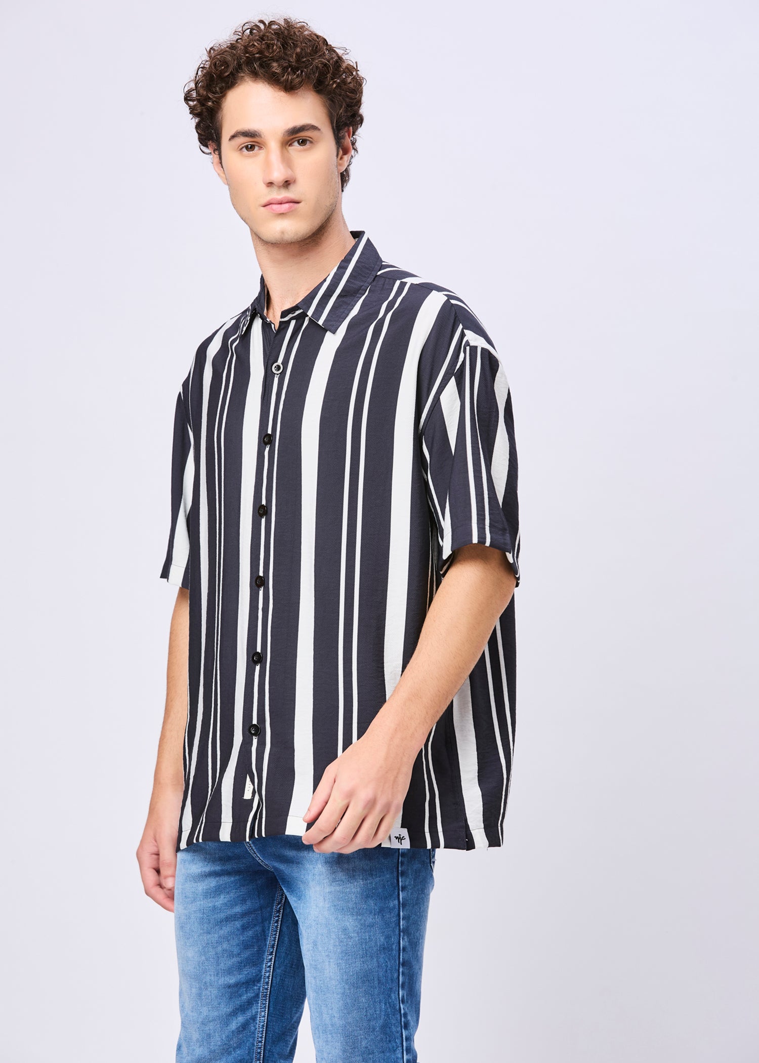 Bechtol Striped Oversized Shirt
