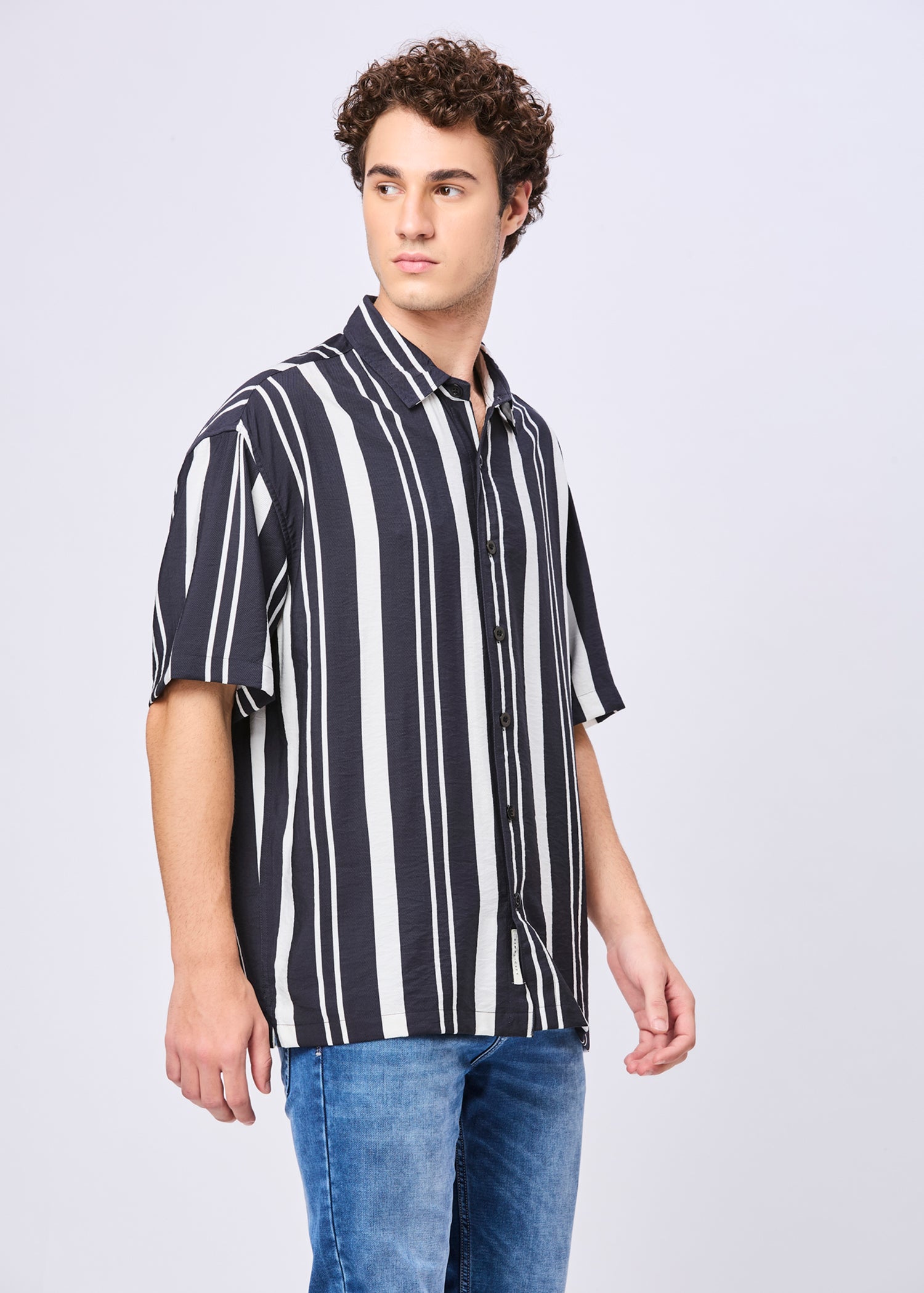 Bechtol Striped Oversized Shirt