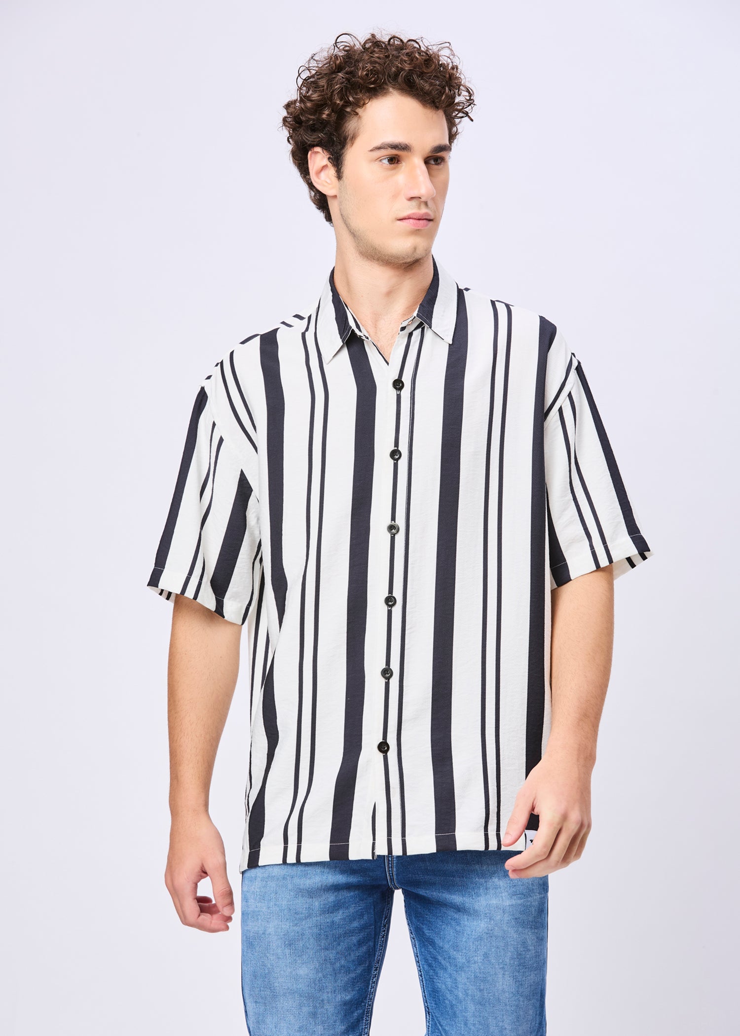 Bechtol Striped Oversized Shirt