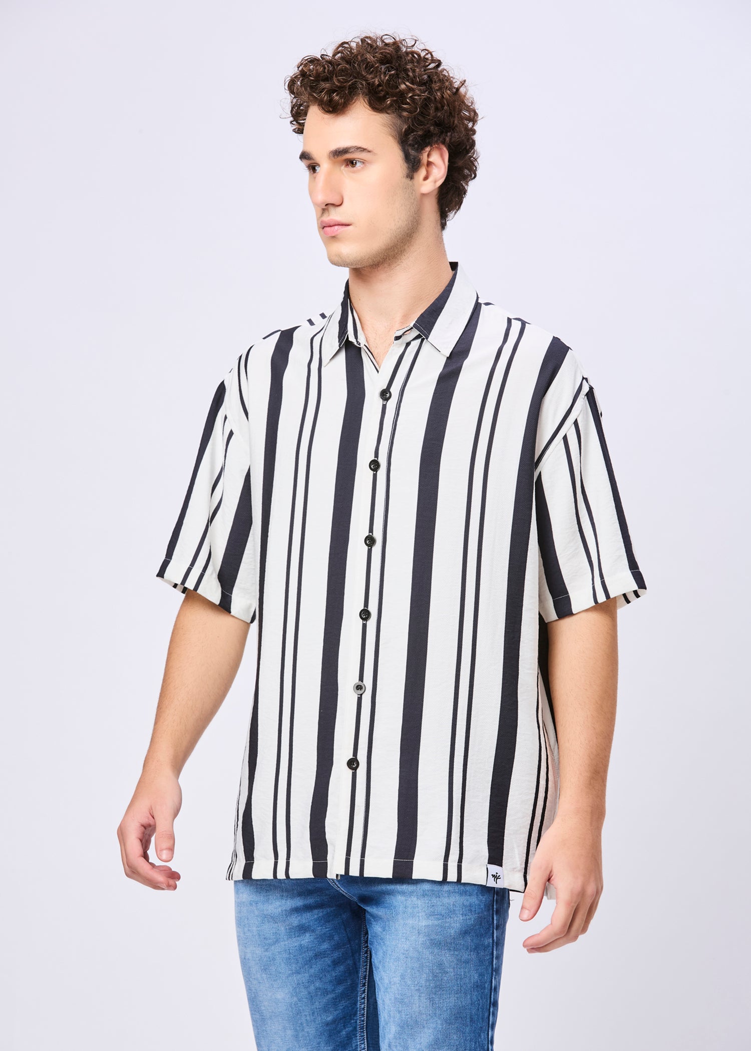 Bechtol Striped Oversized Shirt