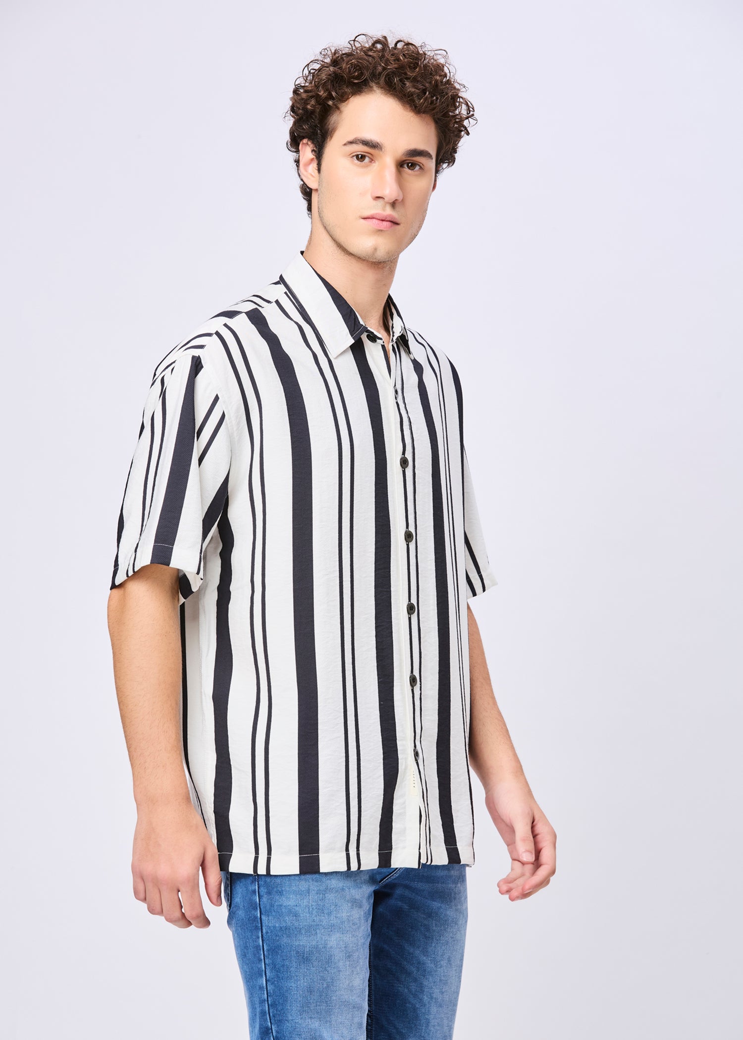 Bechtol Striped Oversized Shirt