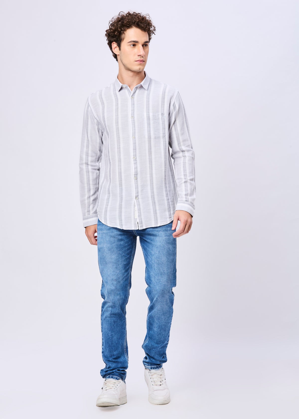 Variation Striped Full Sleeve Shirt