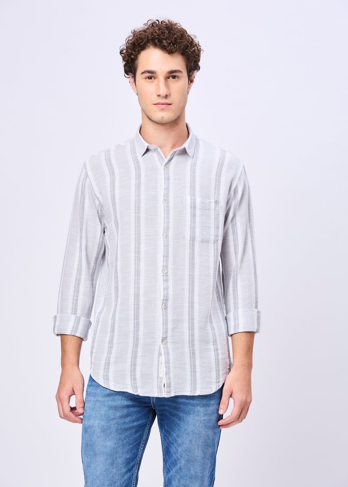 Variation Striped Full Sleeve Shirt