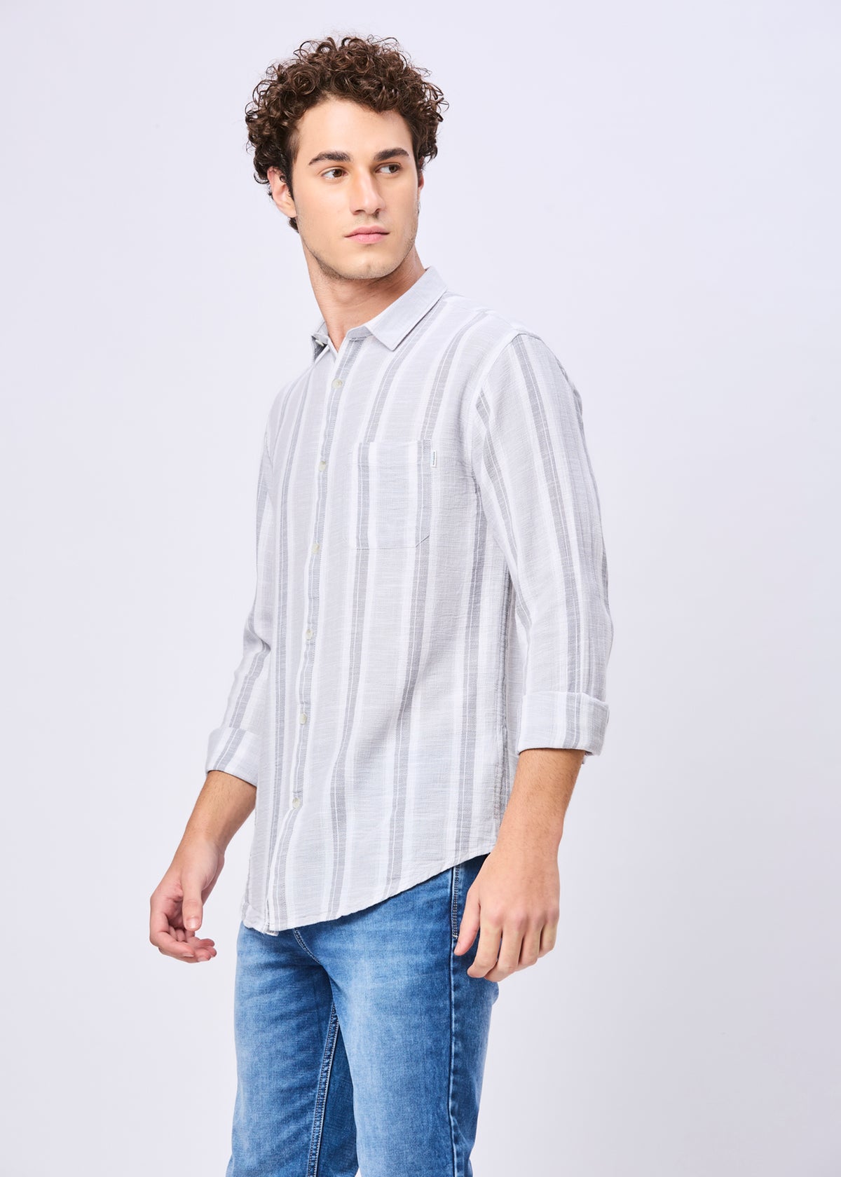 Variation Striped Full Sleeve Shirt