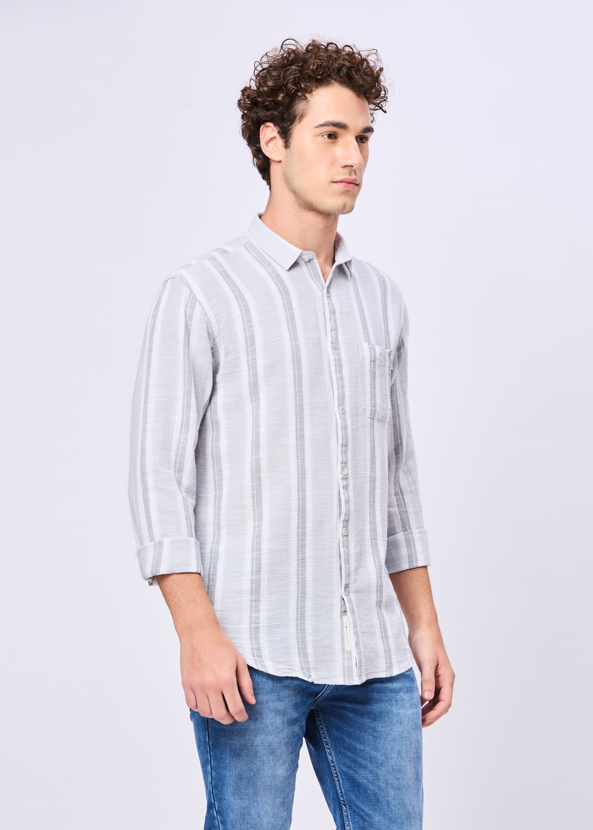 Variation Striped Full Sleeve Shirt