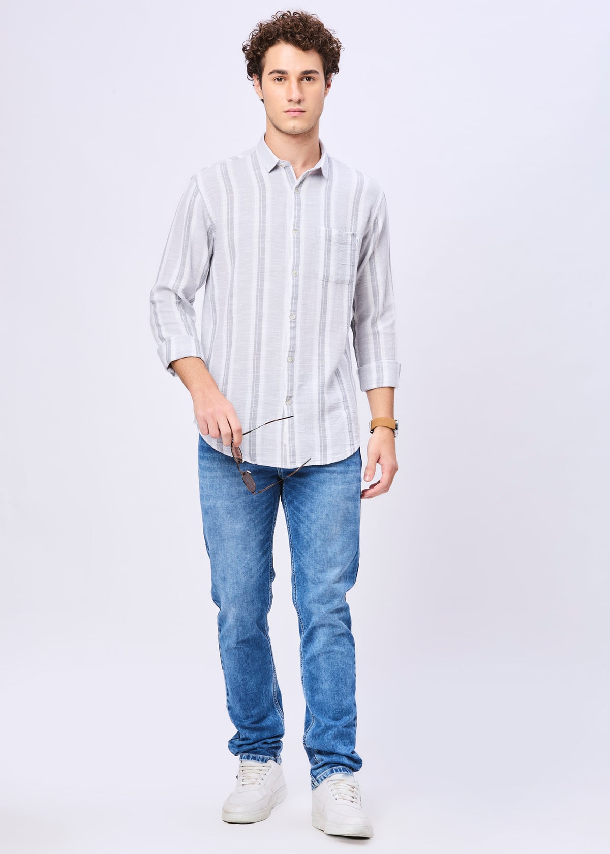 Variation Striped Full Sleeve Shirt