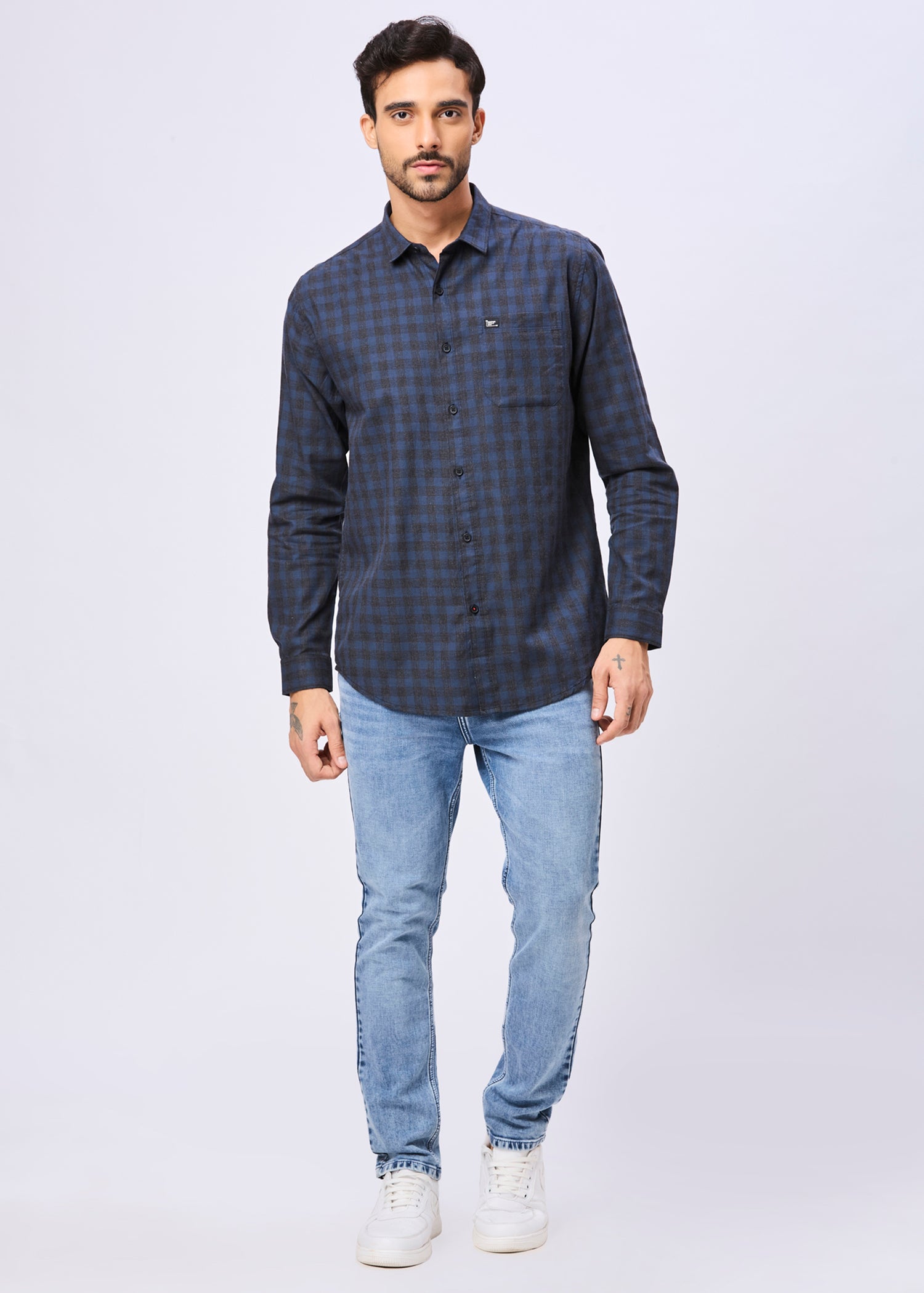 Mawae Gingham Checked Casual Shirt