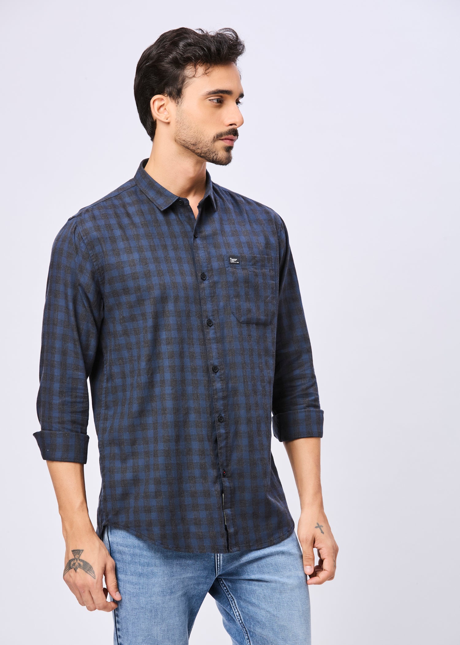 Mawae Gingham Checked Casual Shirt