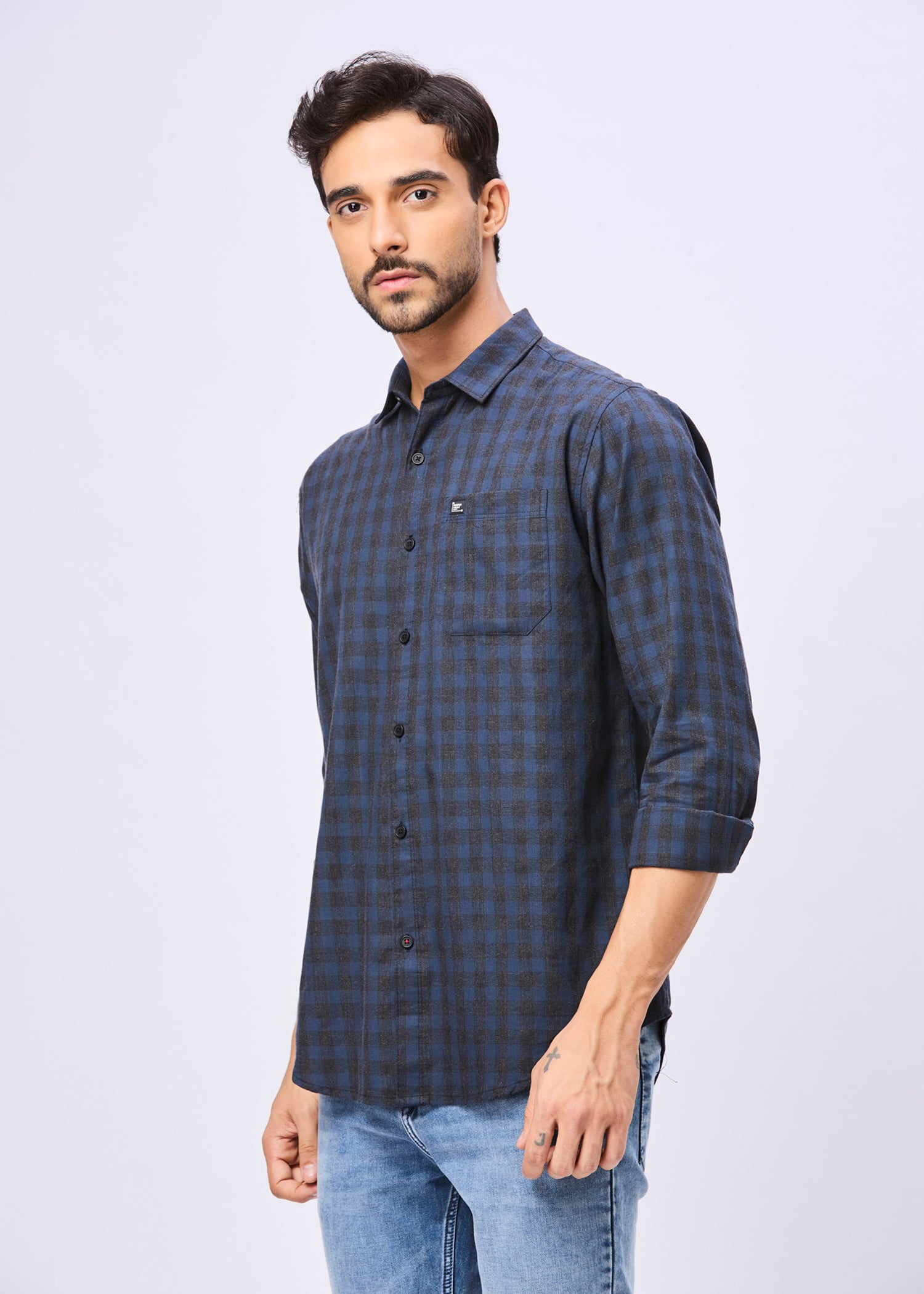 Mawae Gingham Checked Casual Shirt