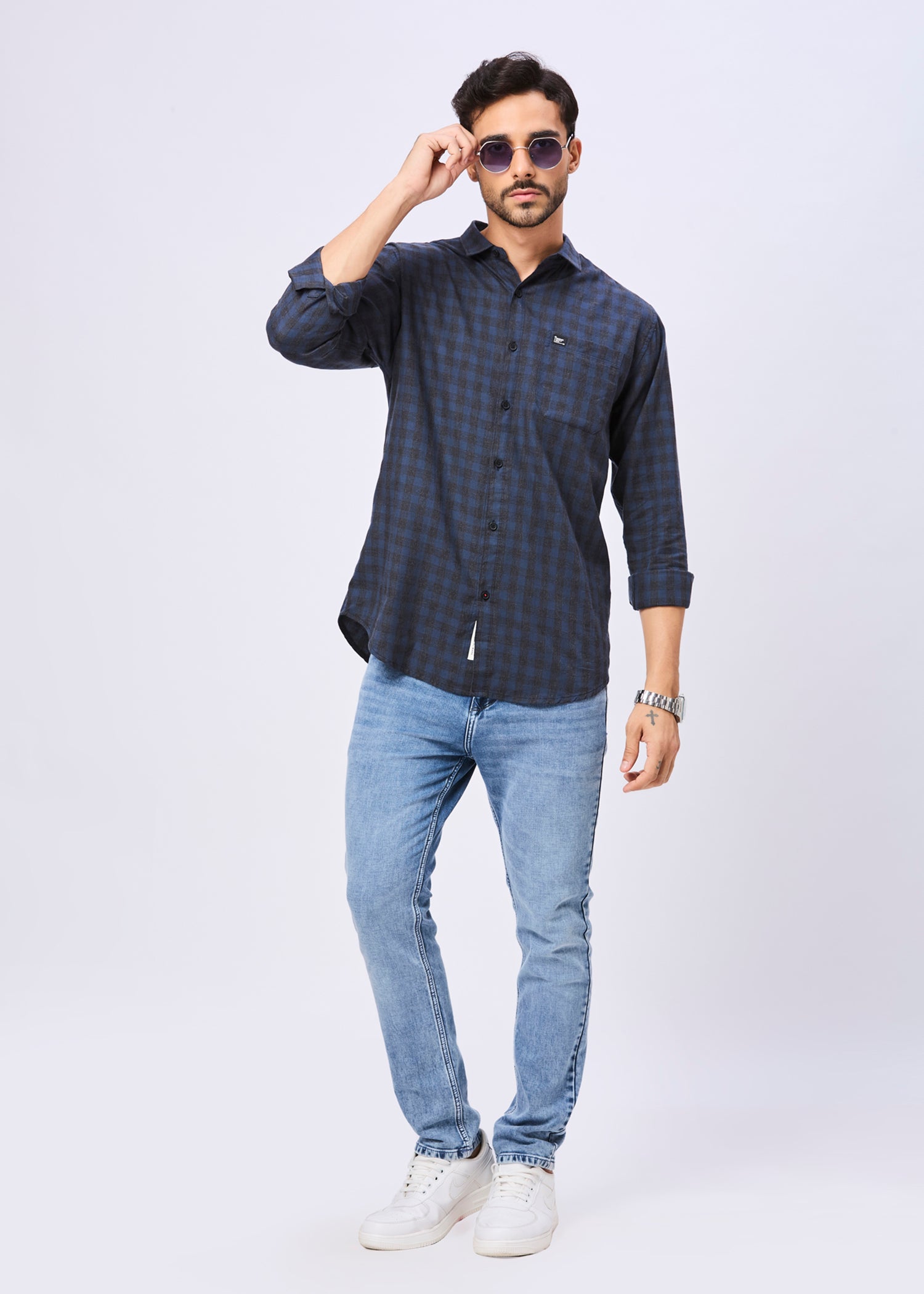 Mawae Gingham Checked Casual Shirt