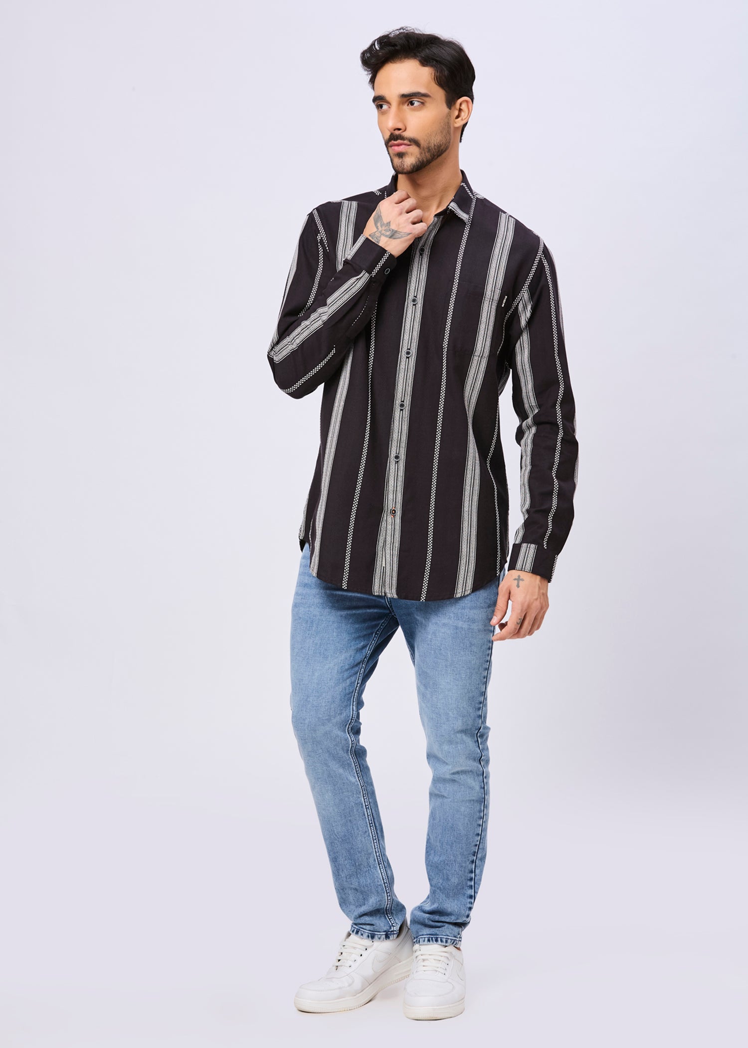 Blightly Striped Full Sleeve Shirt