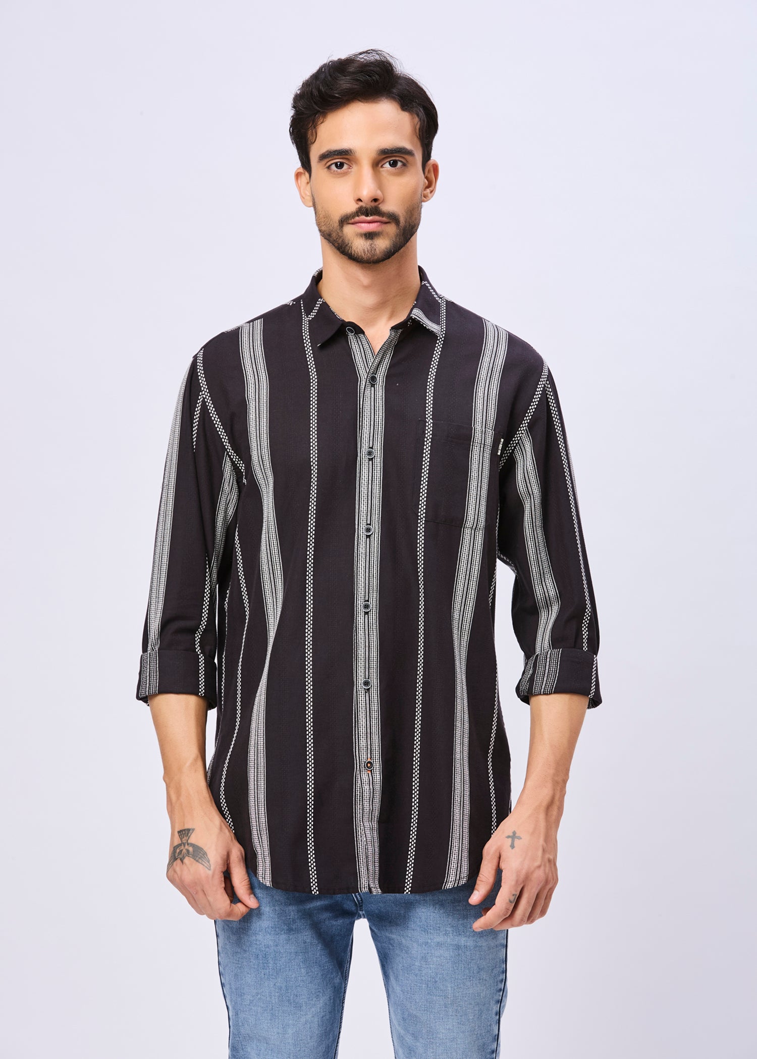 Blightly Striped Full Sleeve Shirt