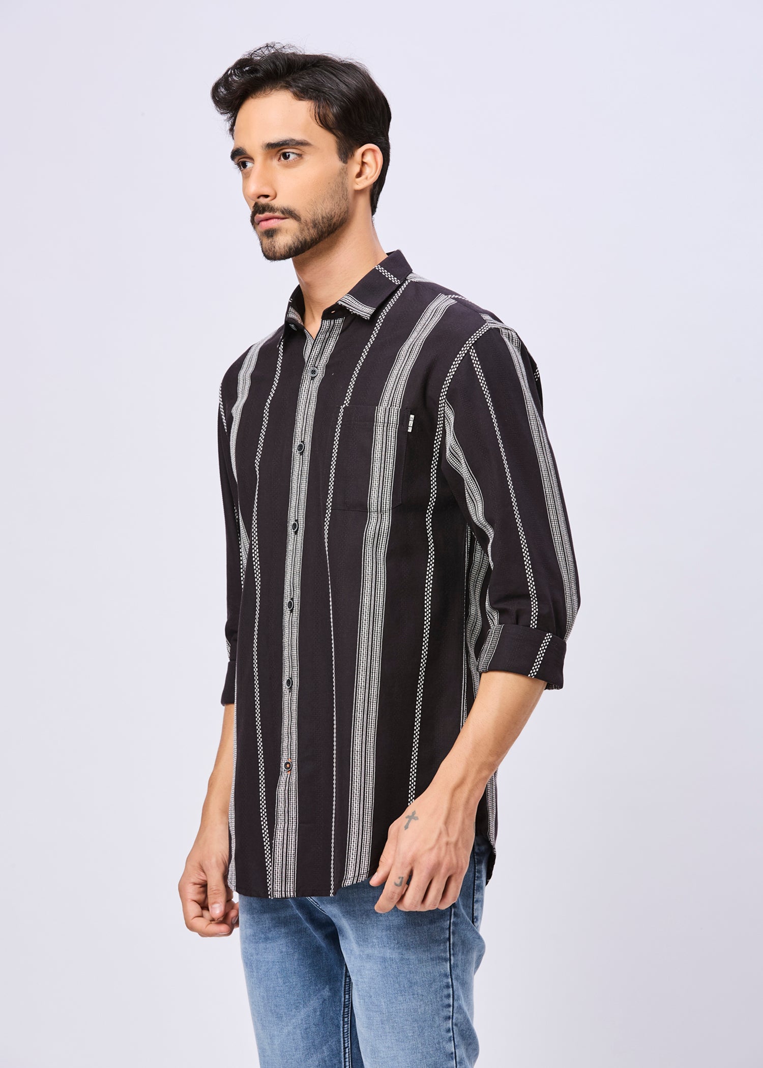 Blightly Striped Full Sleeve Shirt