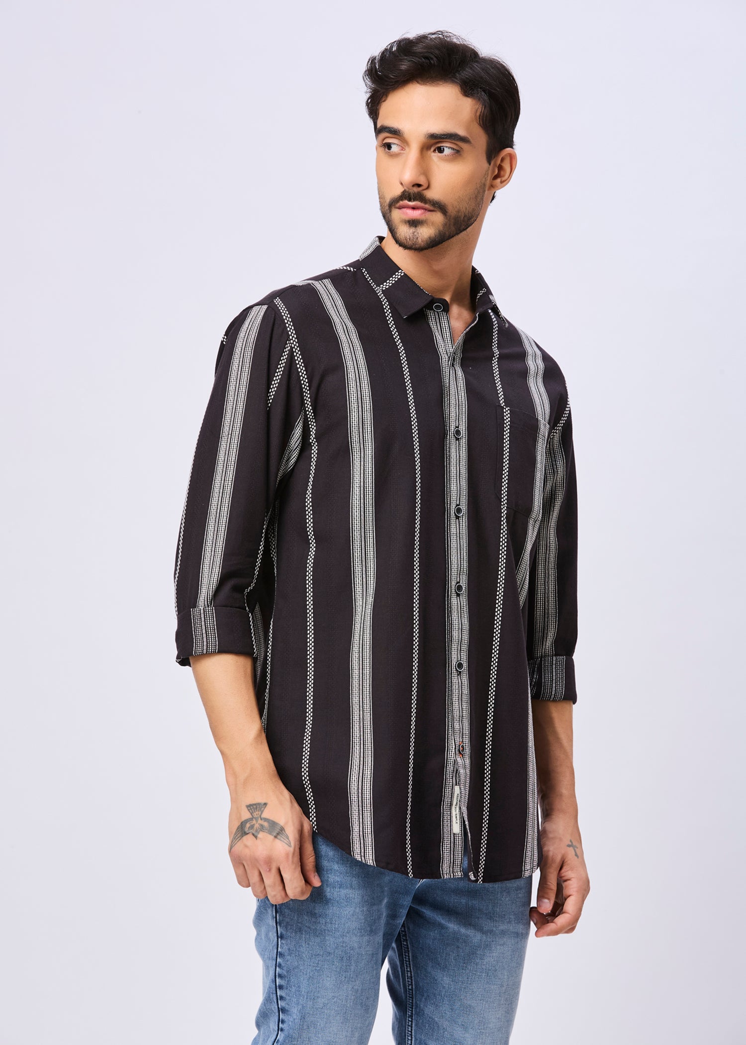 Blightly Striped Full Sleeve Shirt