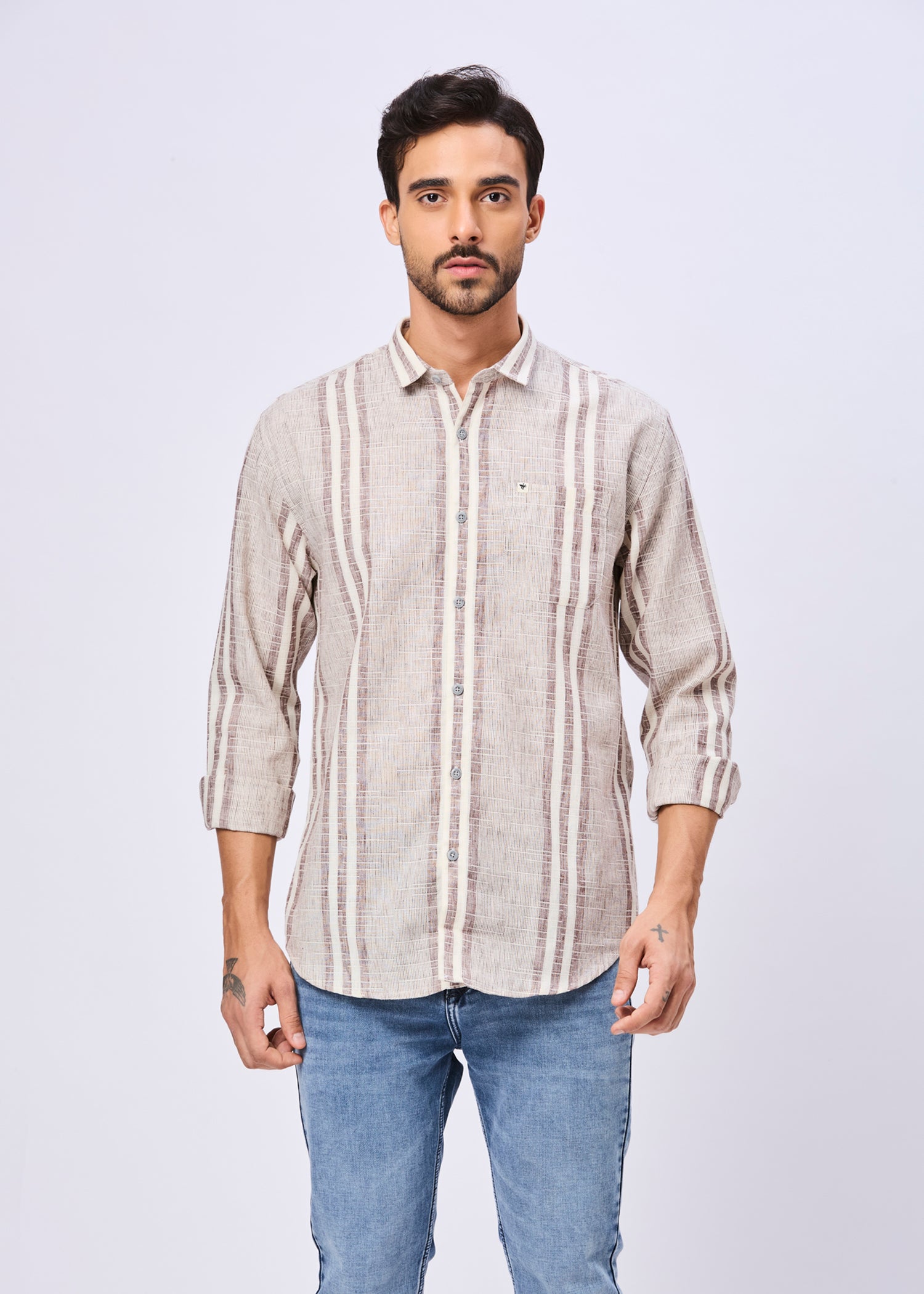 Clax Striped Casual Shirt
