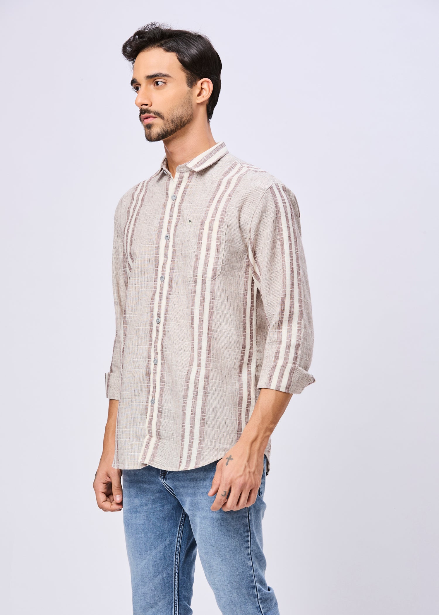 Clax Striped Casual Shirt