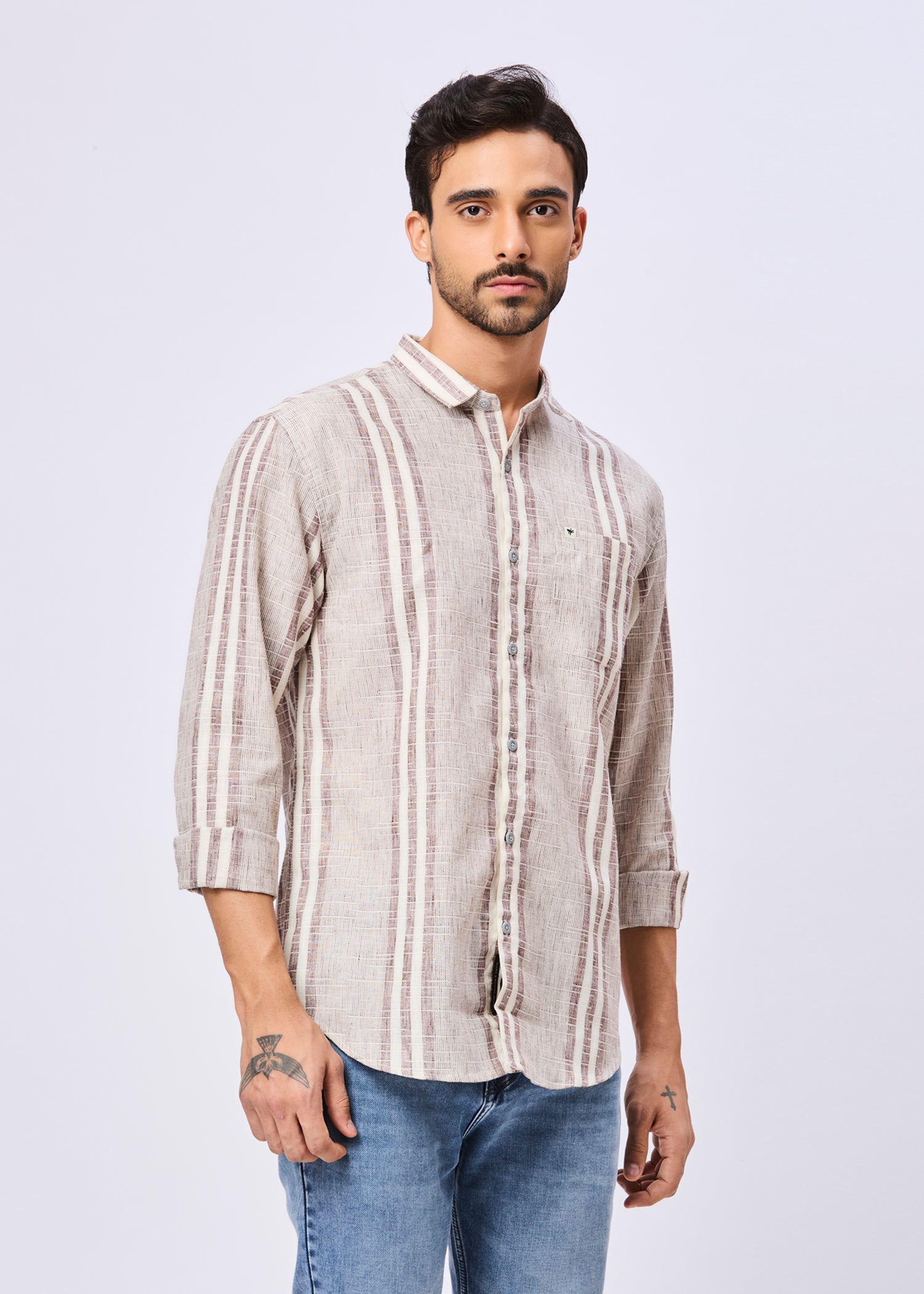 Clax Striped Casual Shirt