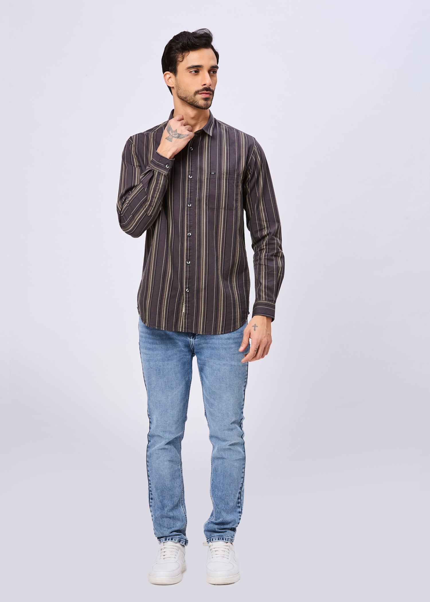 Homeland Striped Casual Shirt