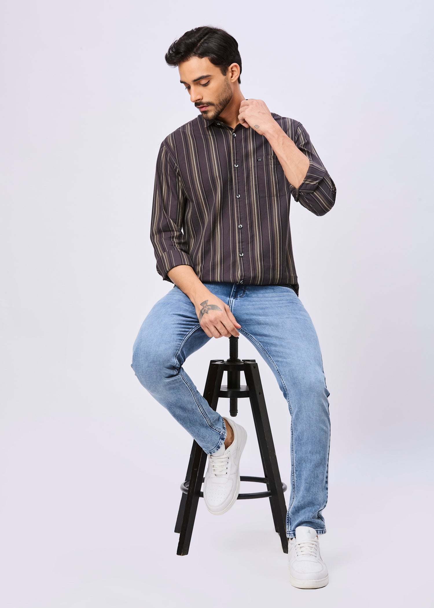 Homeland Striped Casual Shirt