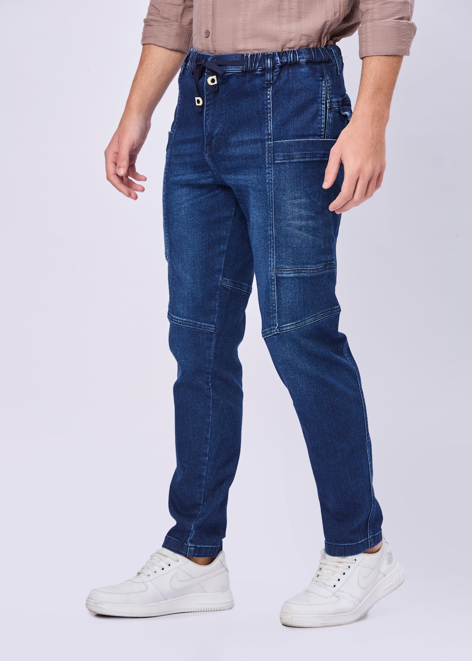 Qumper Denim Cargo Jeans