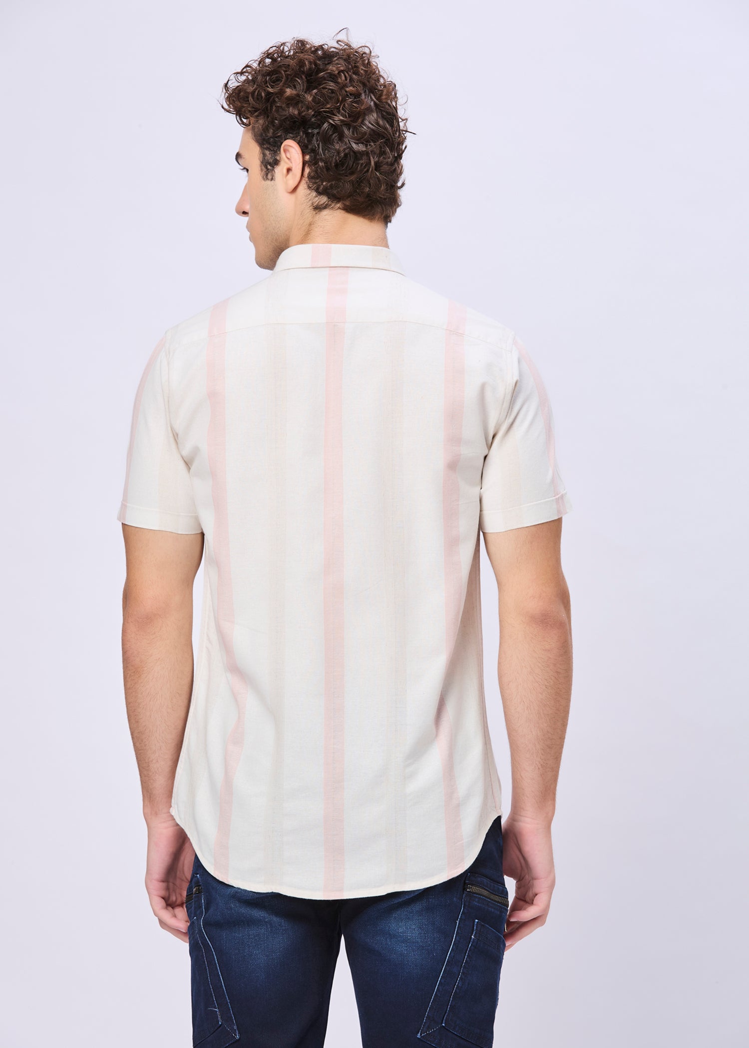 Arrington Striped Half Sleeve Shirt