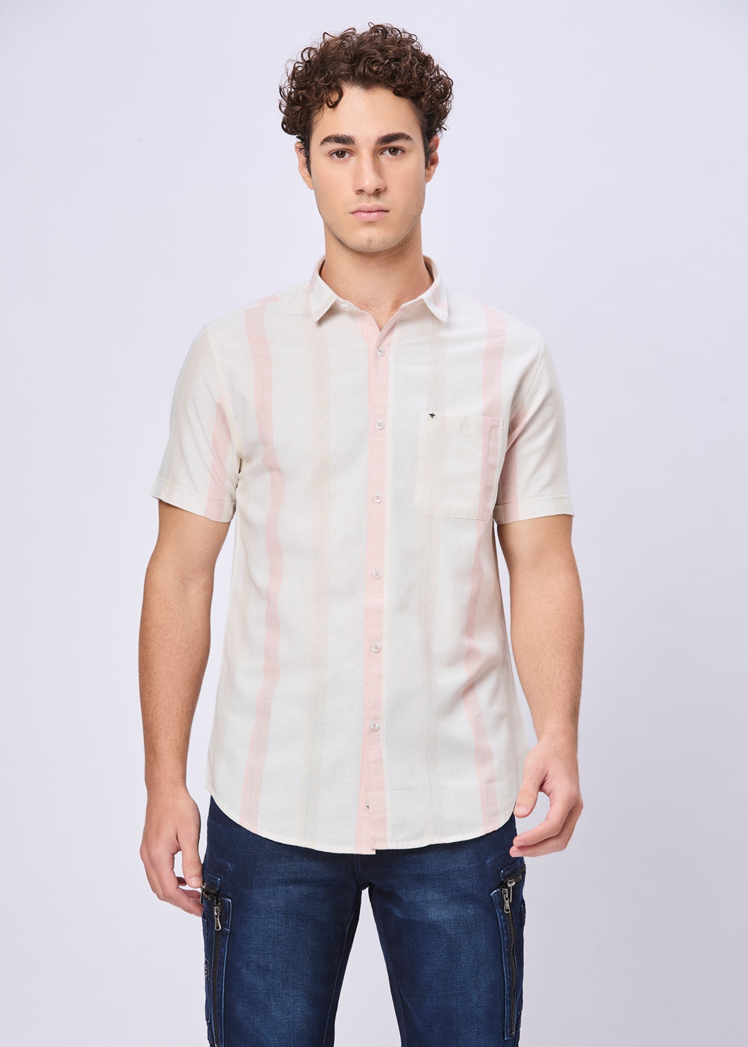 Arrington Striped Half Sleeve Shirt